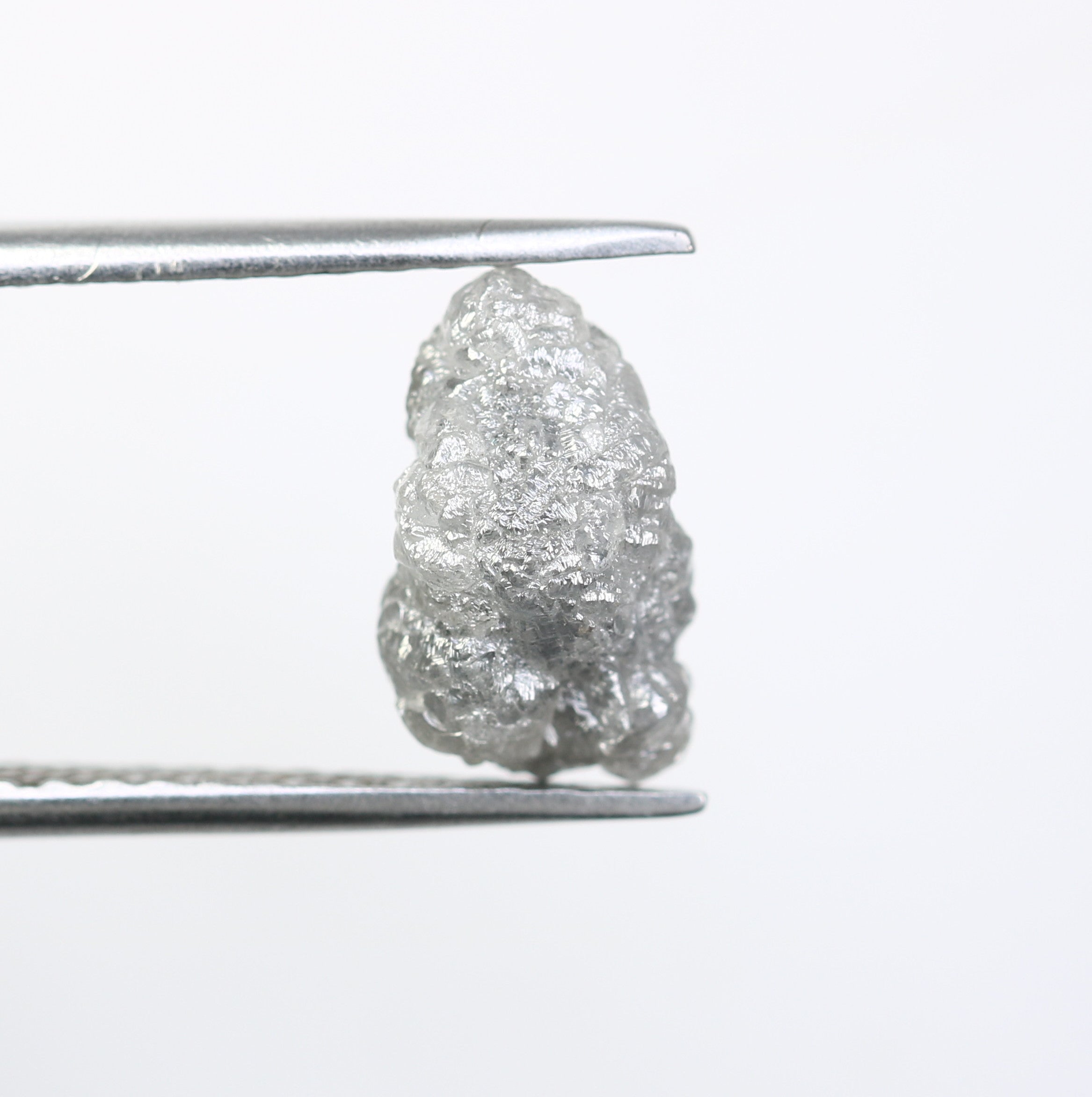 3.30 CT Grey Rough Irregular Cut Raw Diamond For Engagement Ring