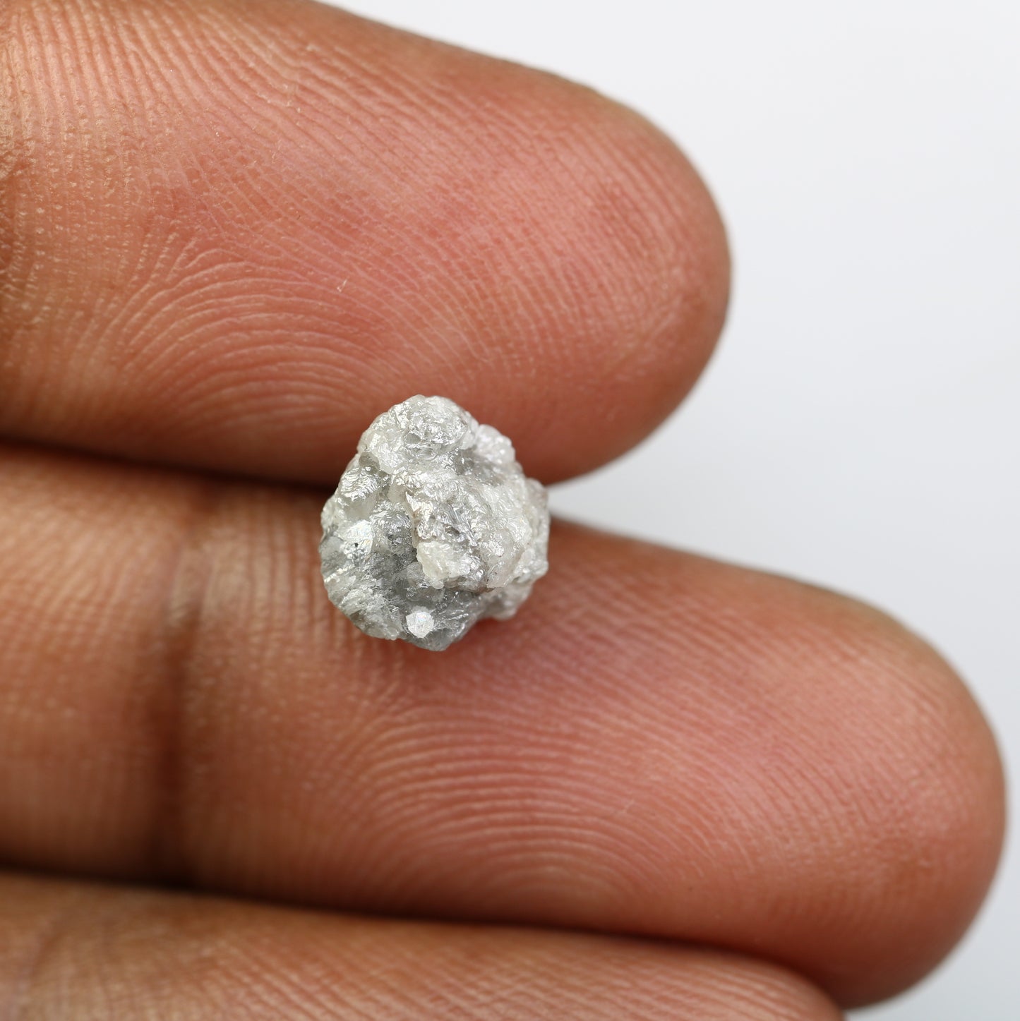 3.26 CT Uncut Rough Raw Grey Diamond For Engagement Ring