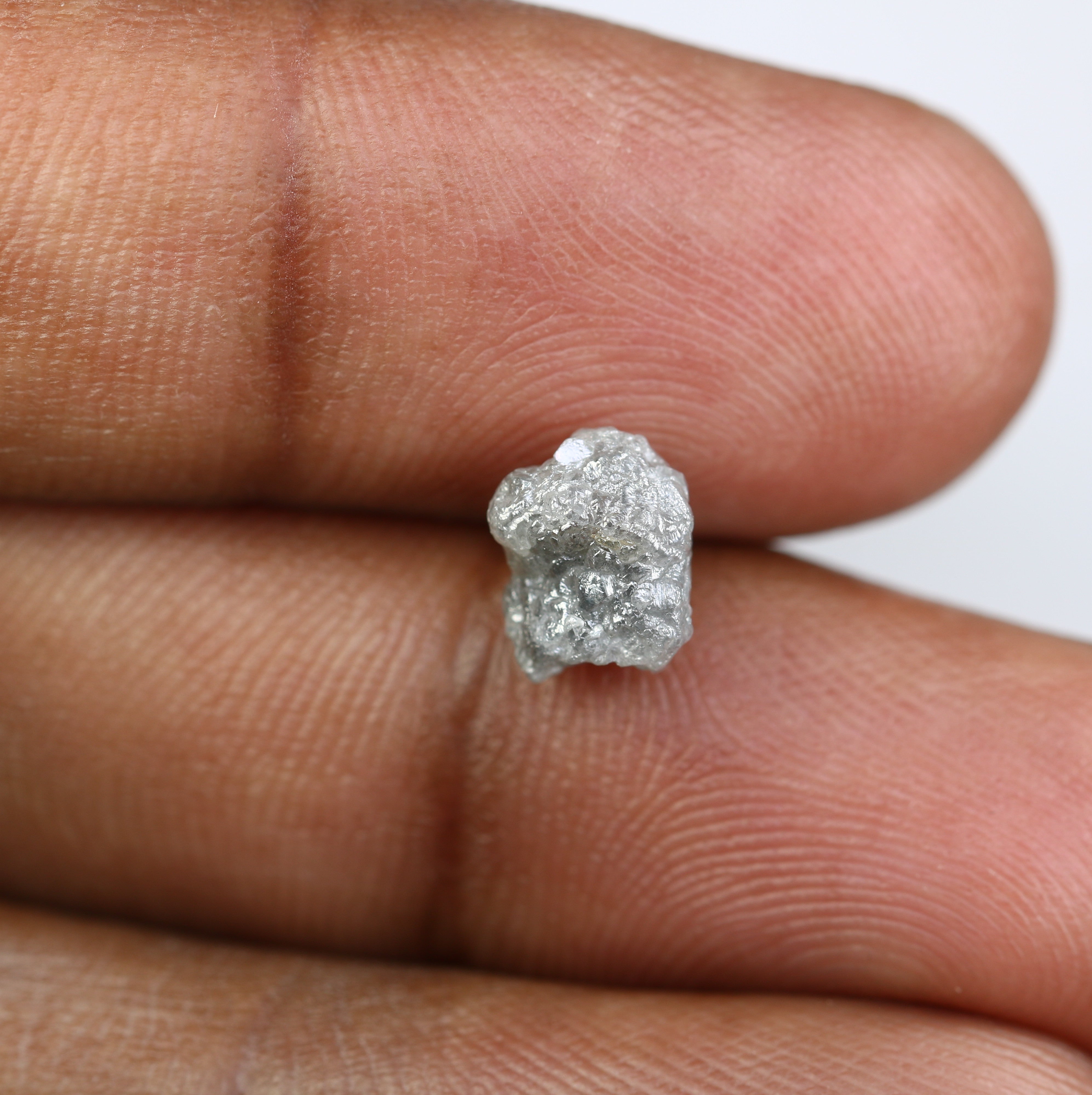 2.68 CT Irregular Cut Rough Grey Raw Diamond For Engagement Ring