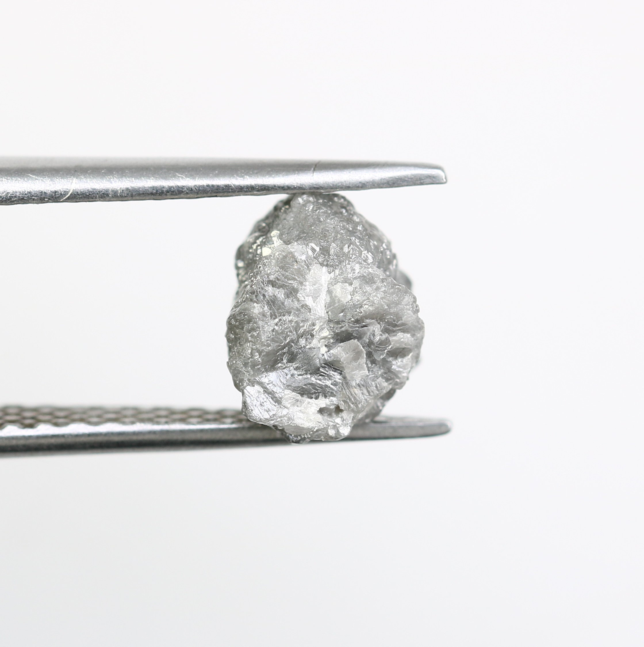 2.87 CT Raw Rough Grey Irregular Cut Diamond For Engagement Ring