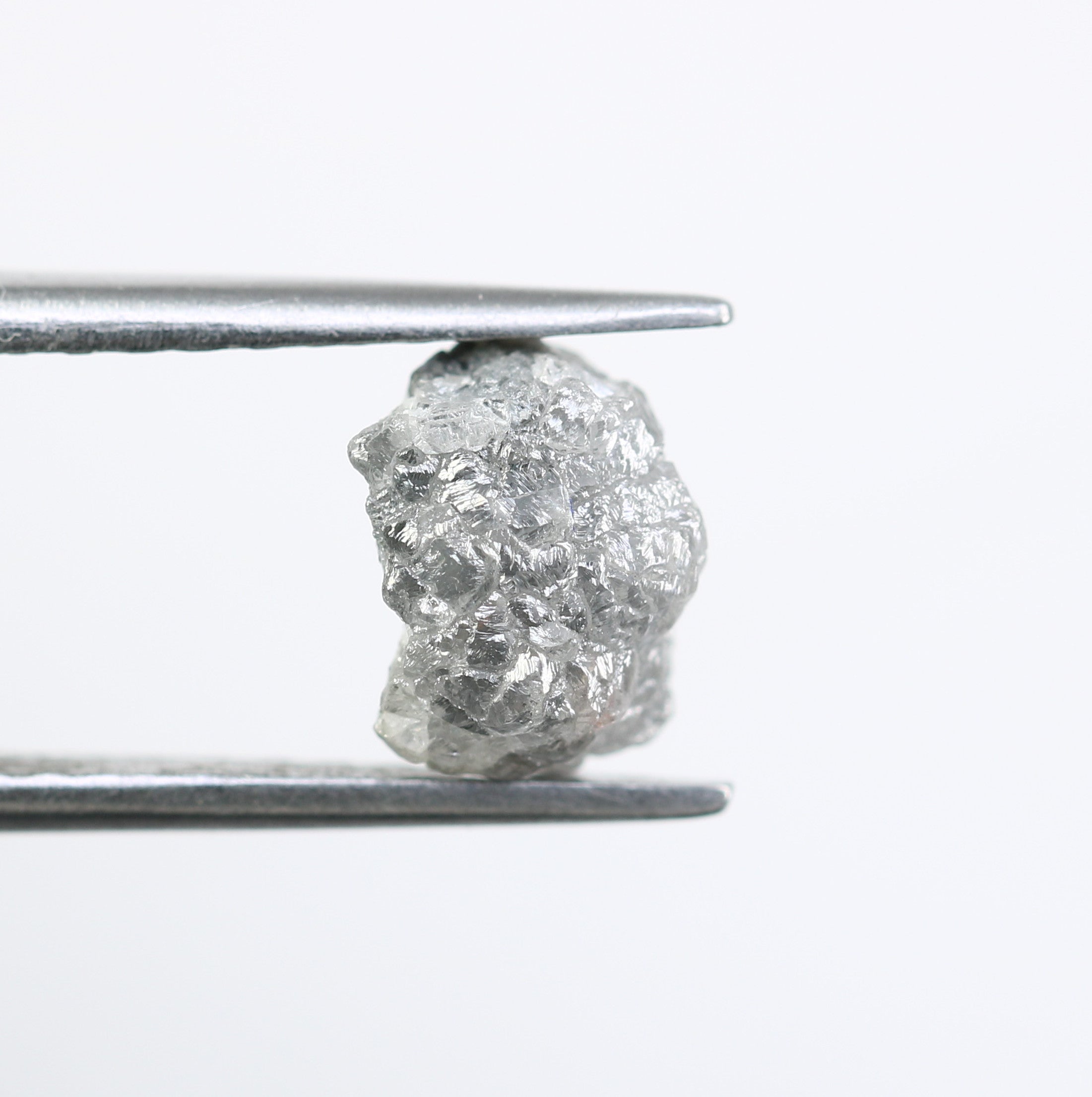 2.56 CT Rough Grey Irregular Cut Diamond For Engagement Ring