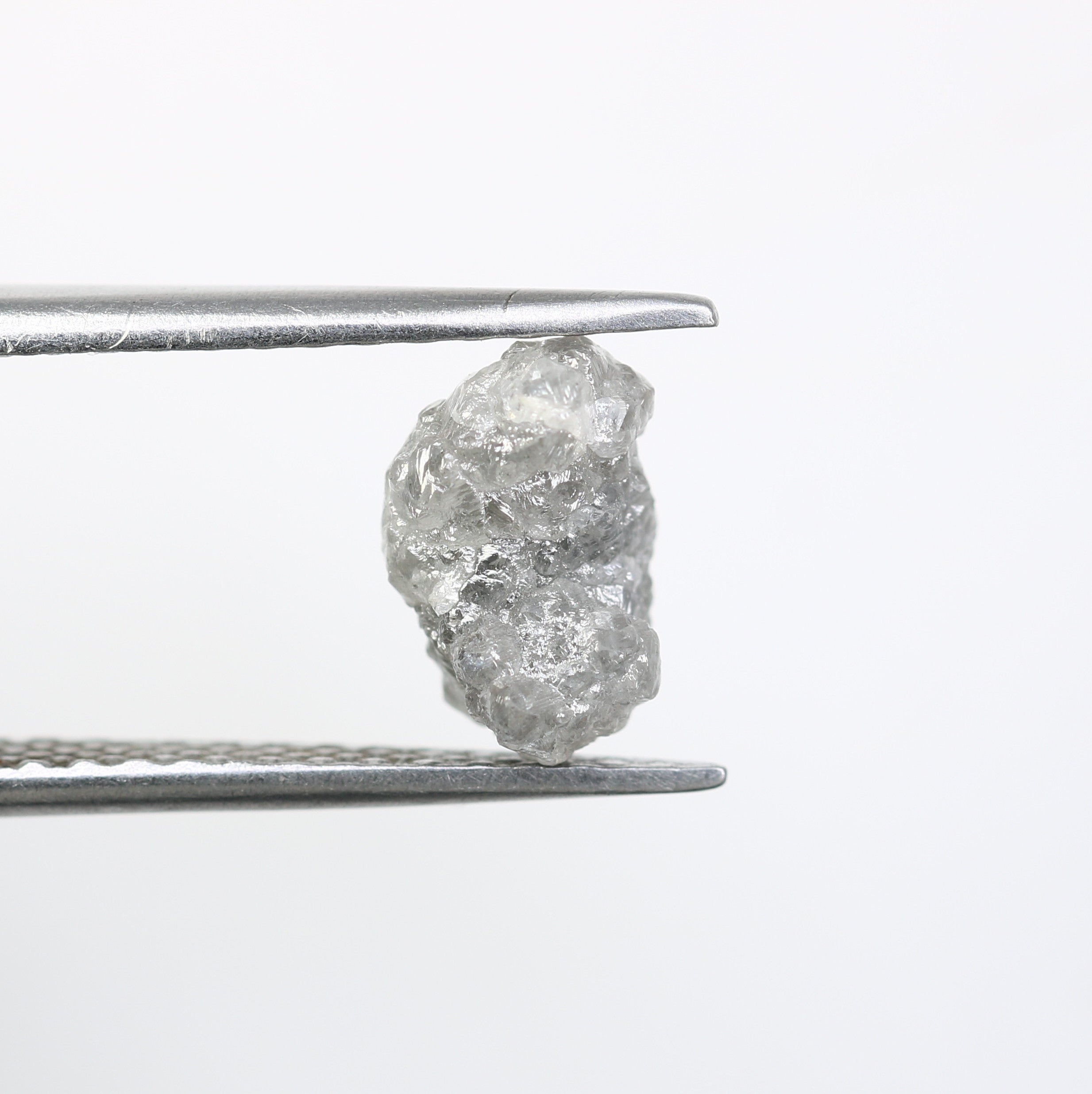 2.58 CT Irregular Cut Rough Grey Diamond For Engagement Ring