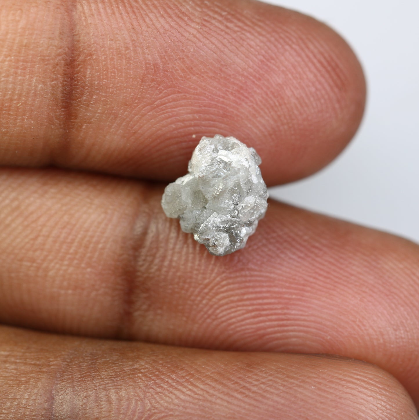 3.67 CT Rough Grey Raw Uncut Diamond For Engagement Ring