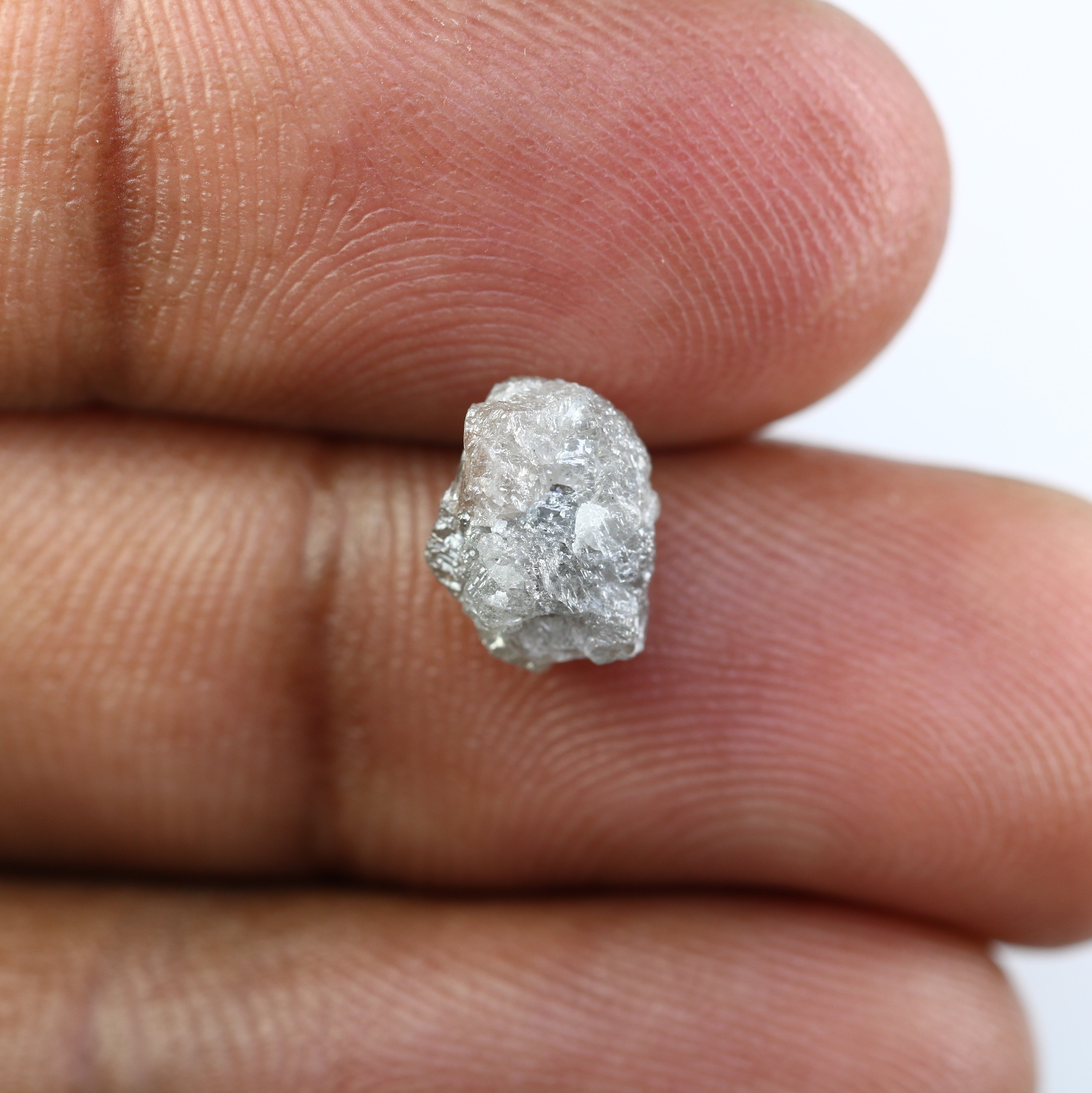 2.78 CT Grey Raw Rough Irregular Cut Diamond For Engagement Ring