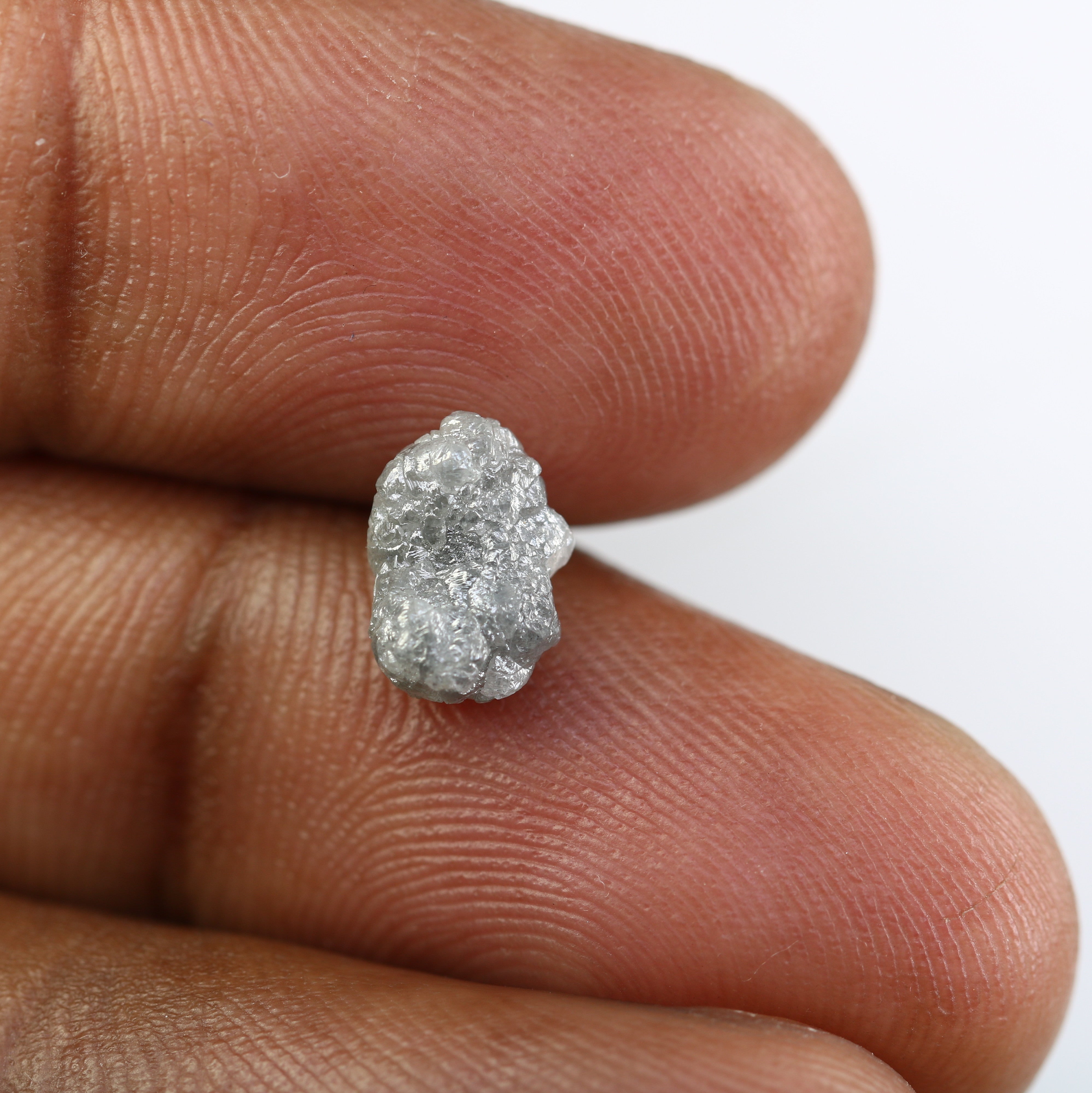 2.32 CT Irregular Cut Grey Raw Rough Diamond For Engagement Ring