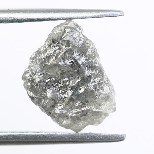 1.72 CT Rough Uncut Grey Raw Diamond For Engagement Ring