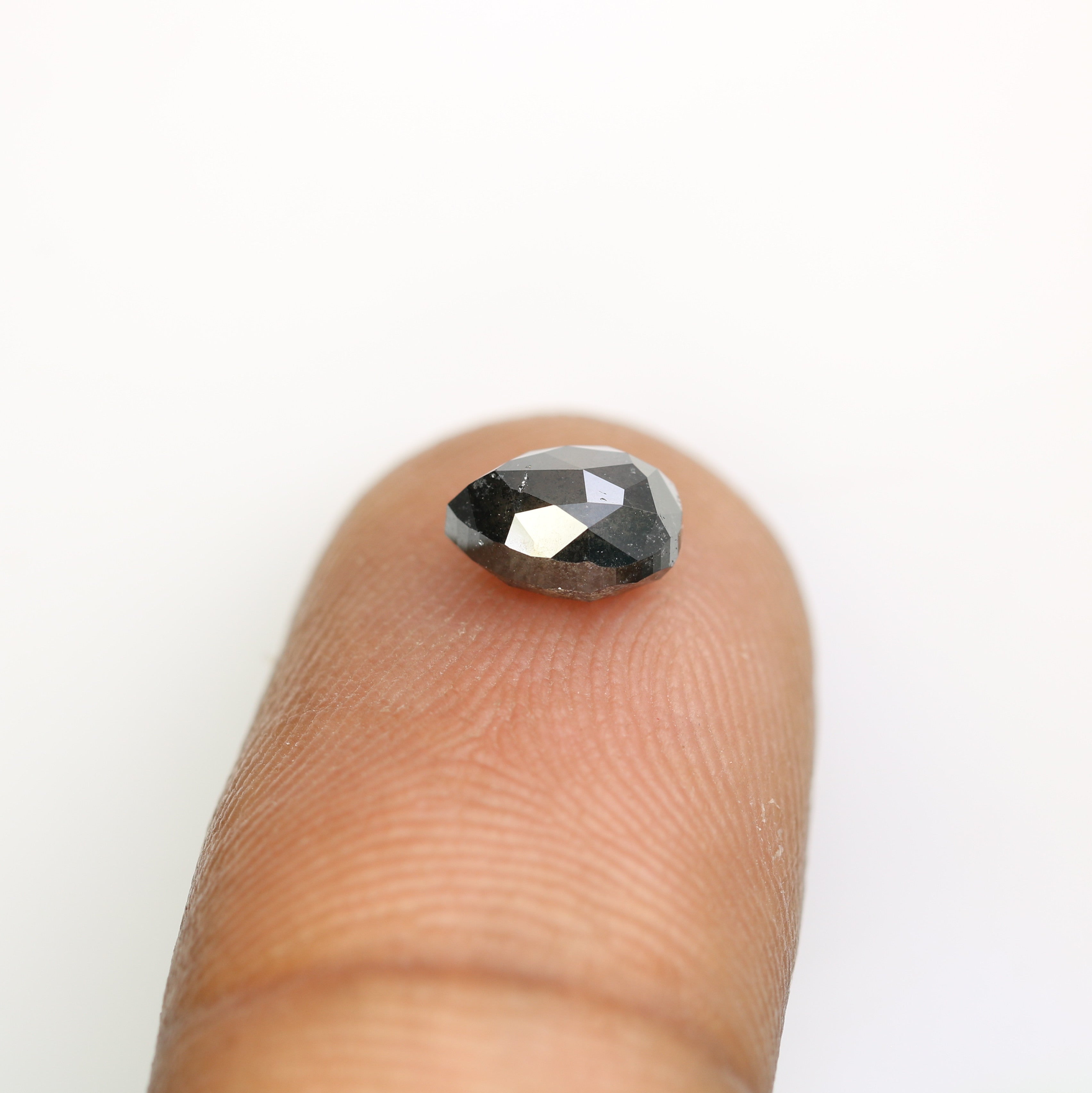 1.31 Carat Natural Loose Salt And Pepper Pear Shape Diamond For Engagement Ring