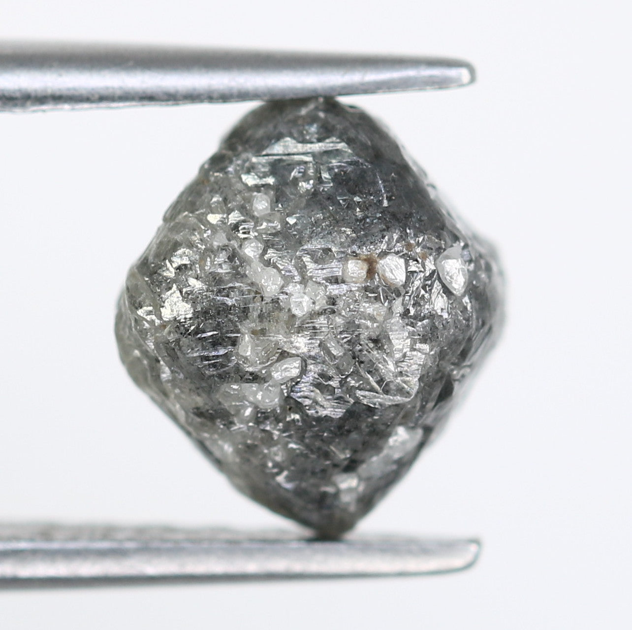 2.96 CT Salt And Pepper Uncut Rough Raw Diamond For Engagement Ring
