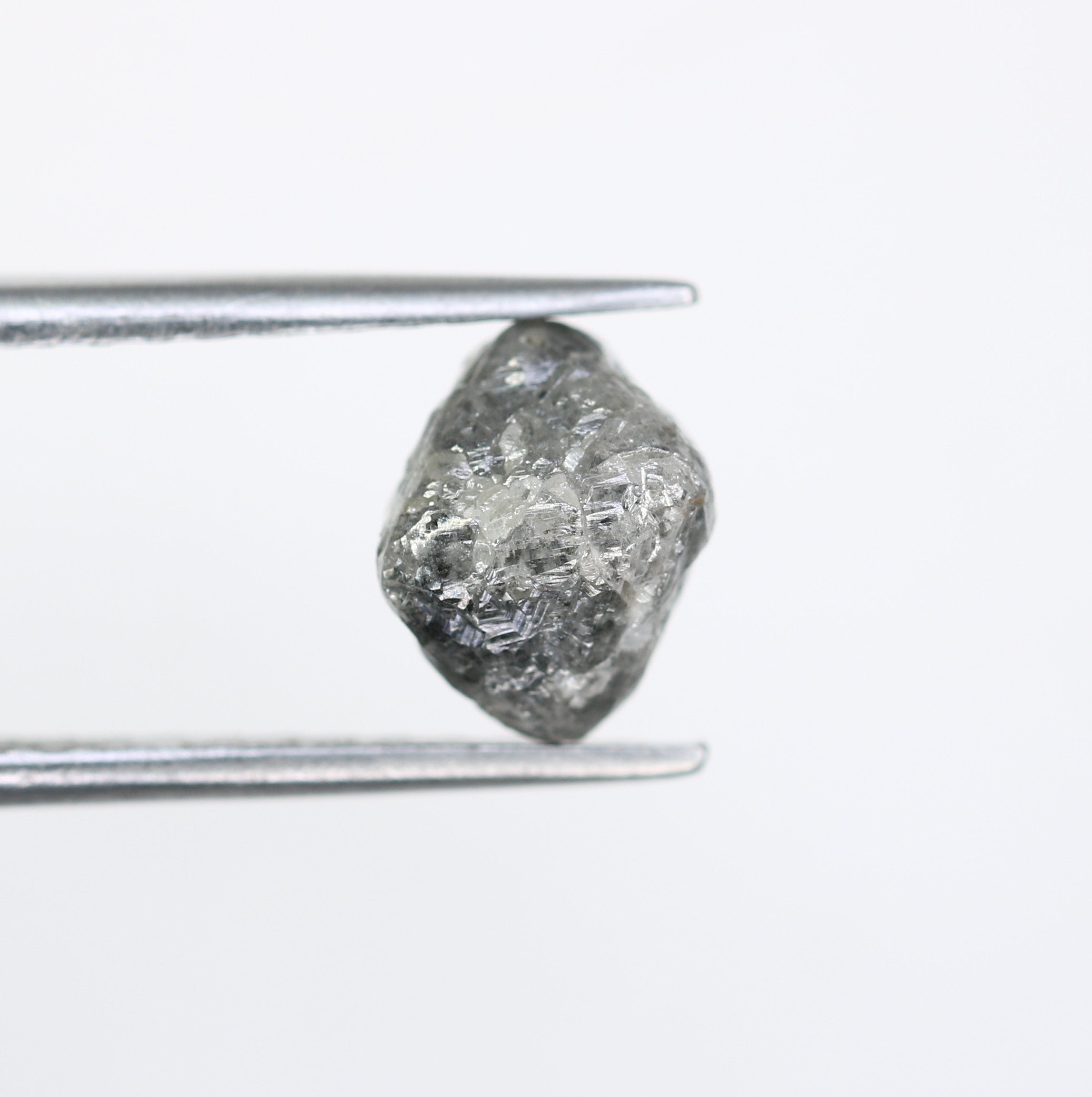 2.96 CT Salt And Pepper Uncut Rough Raw Diamond For Engagement Ring