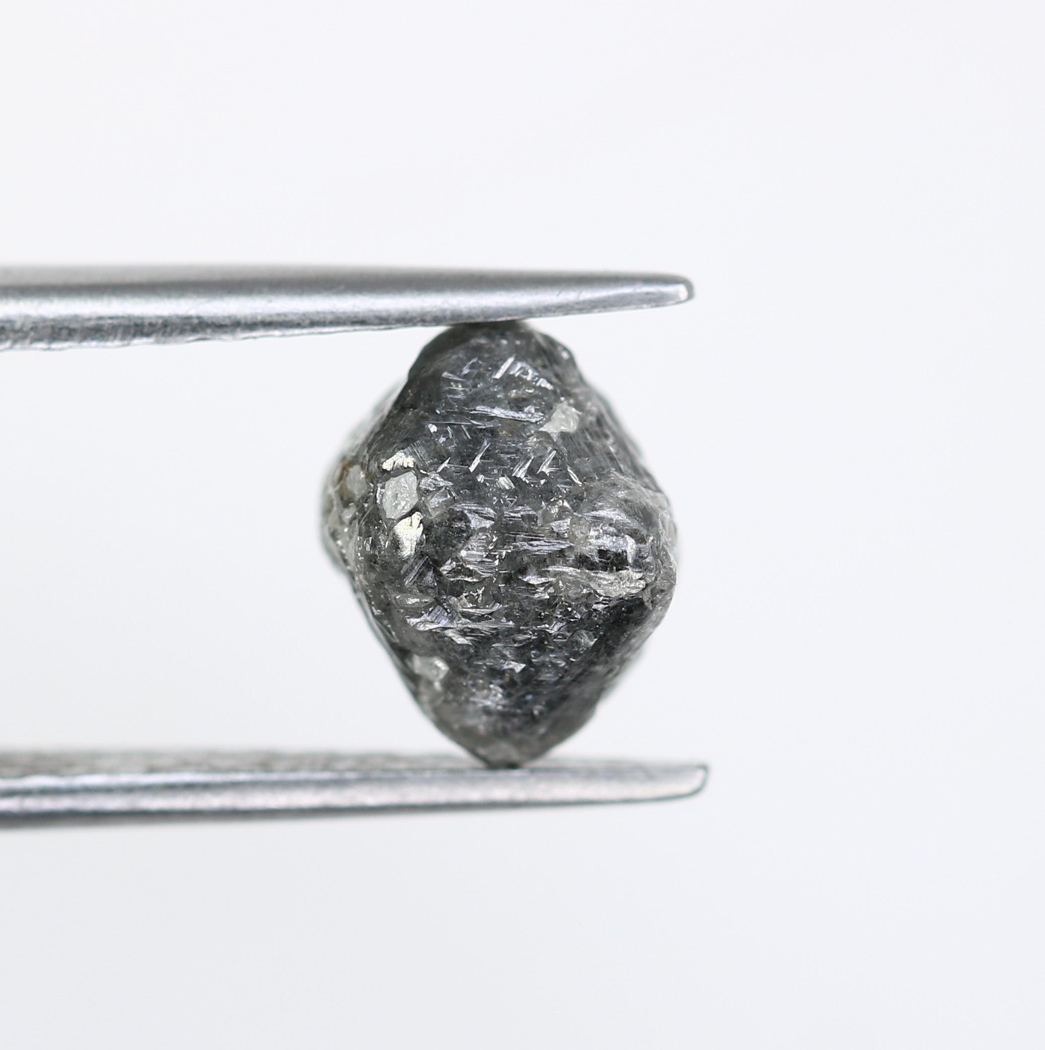 2.96 CT Salt And Pepper Uncut Rough Raw Diamond For Engagement Ring