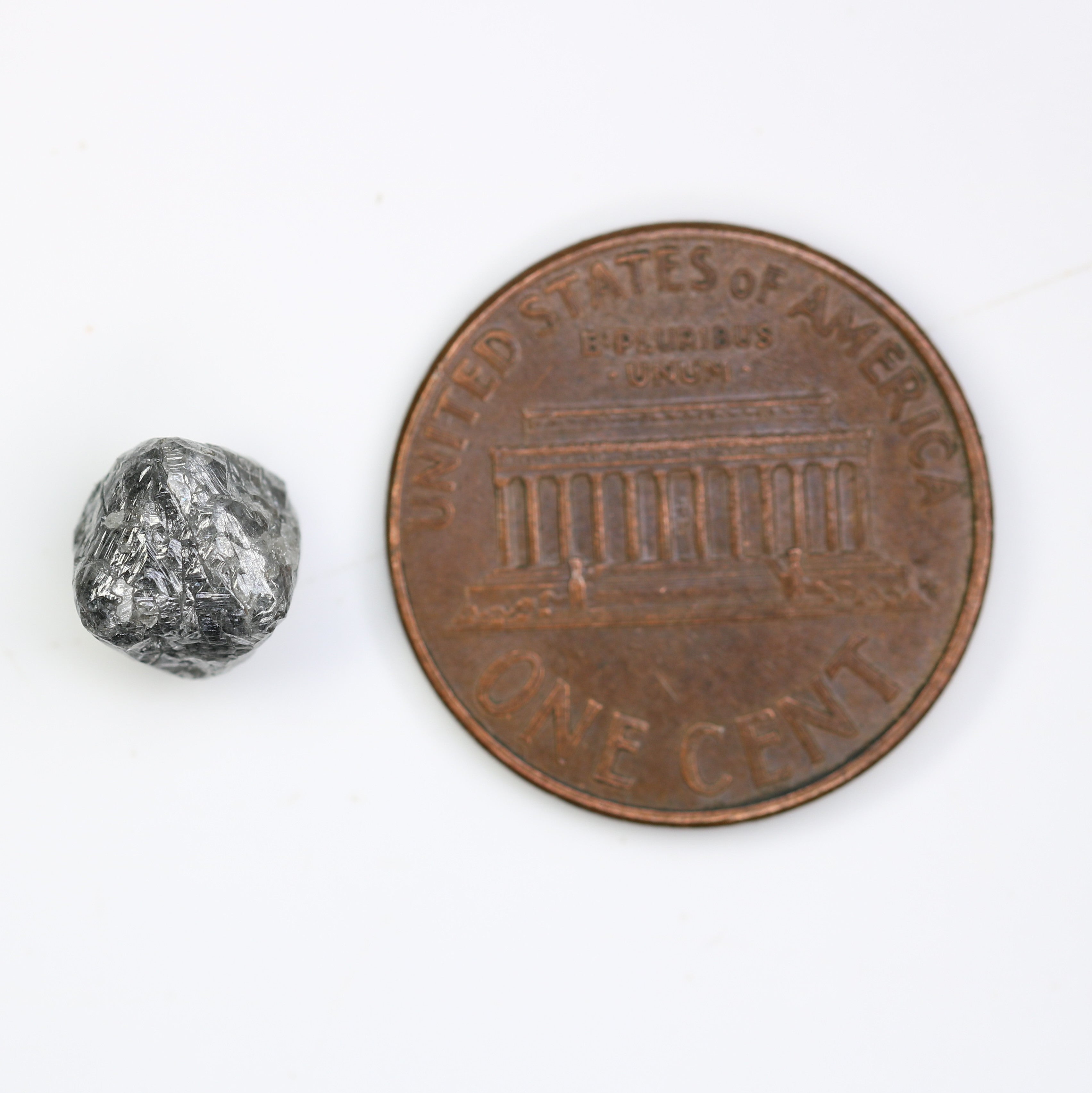 2.96 CT Salt And Pepper Uncut Rough Raw Diamond For Engagement Ring
