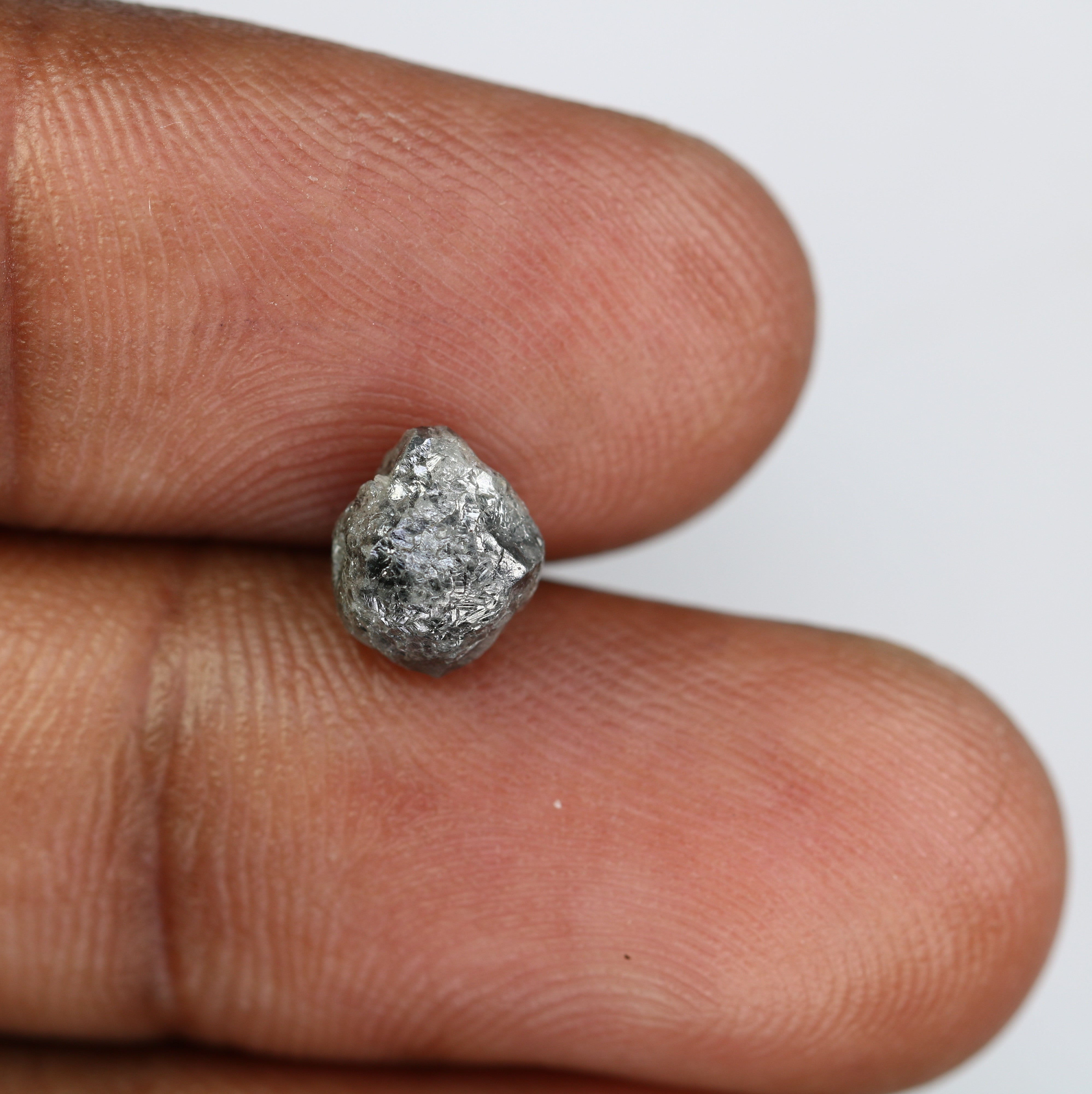 2.72 CT Salt And Pepper Uncut Rough Raw Diamond For Engagement Ring
