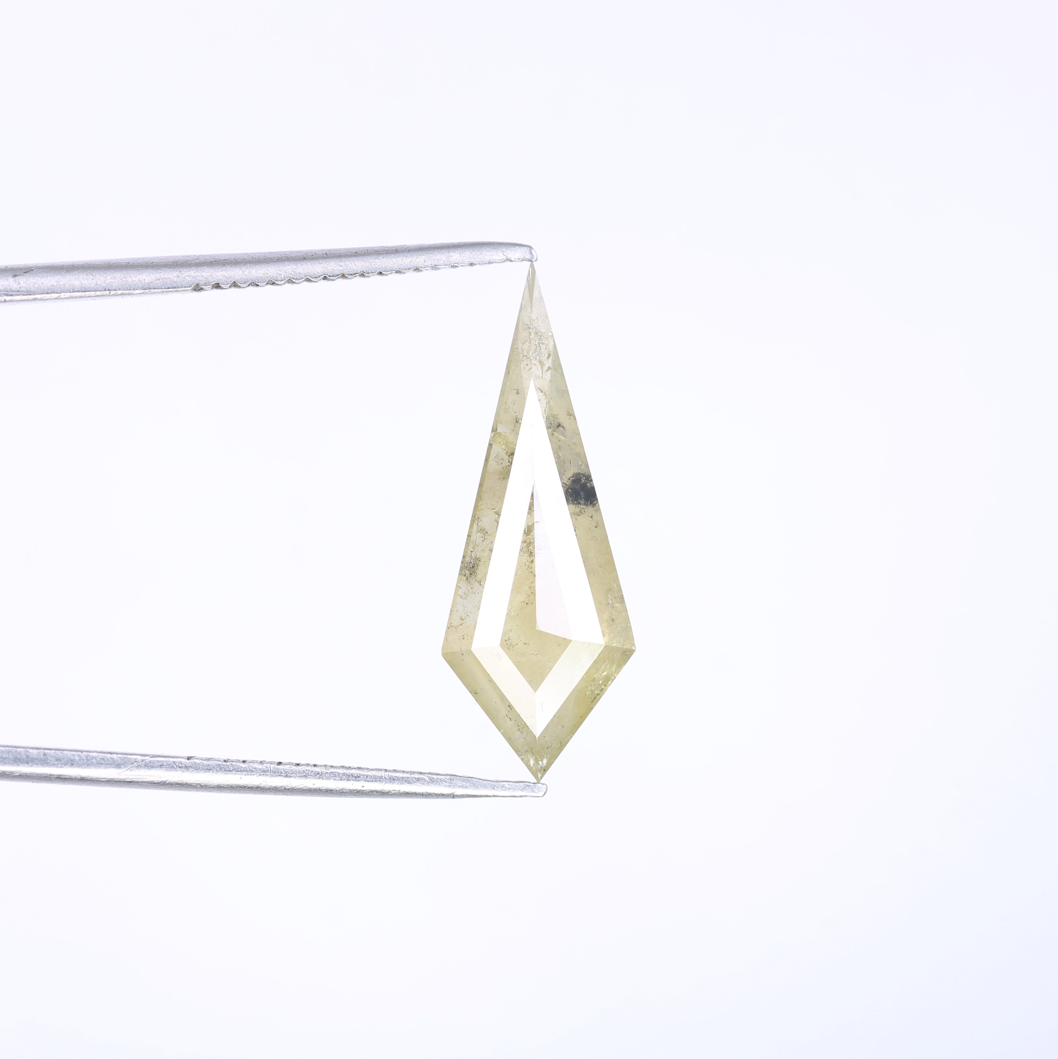 3.00 CT Natural Light Green Fancy Kite Shape Diamond For Engagement Ring