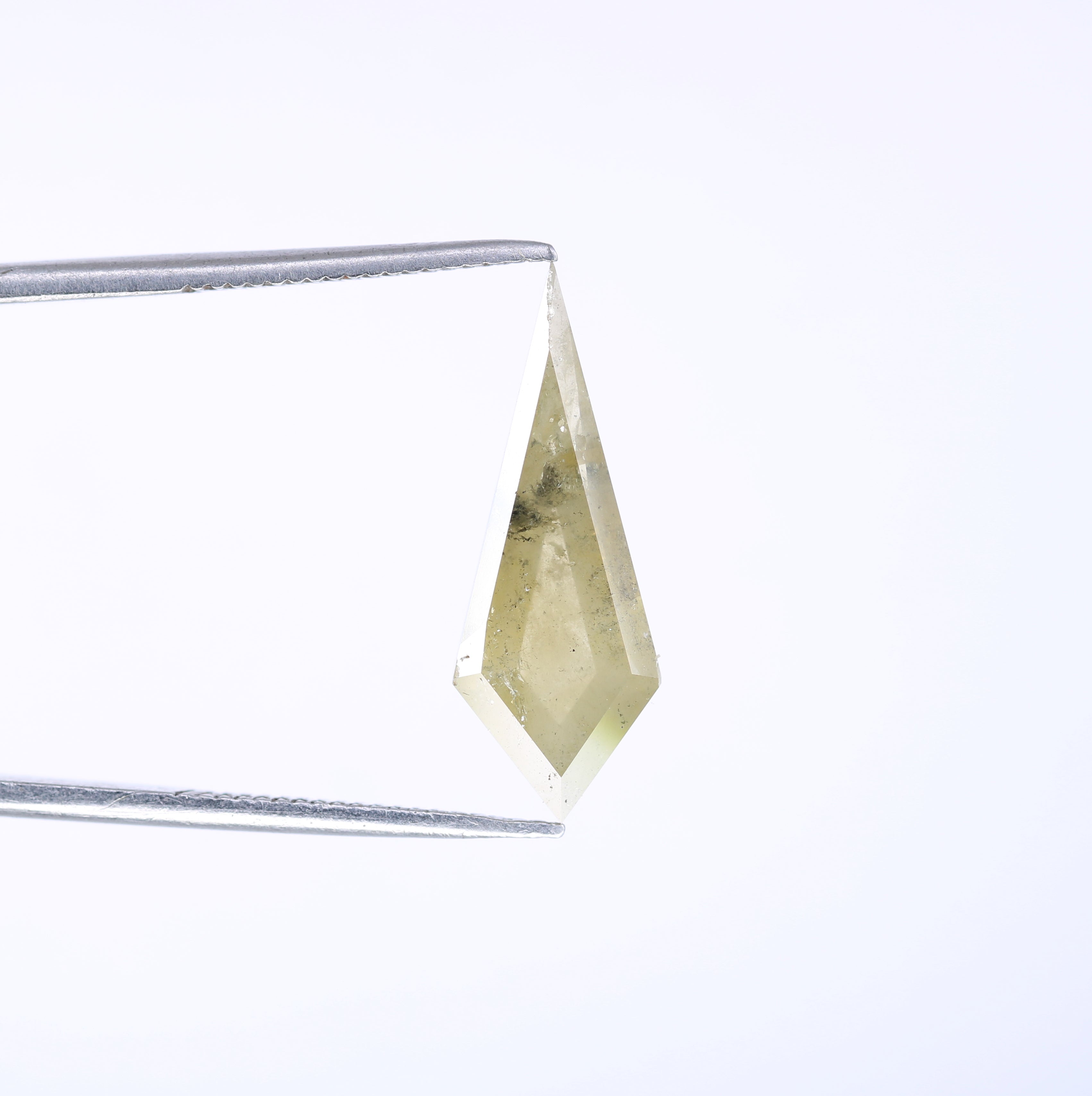 3.00 CT Natural Light Green Fancy Kite Shape Diamond For Engagement Ring