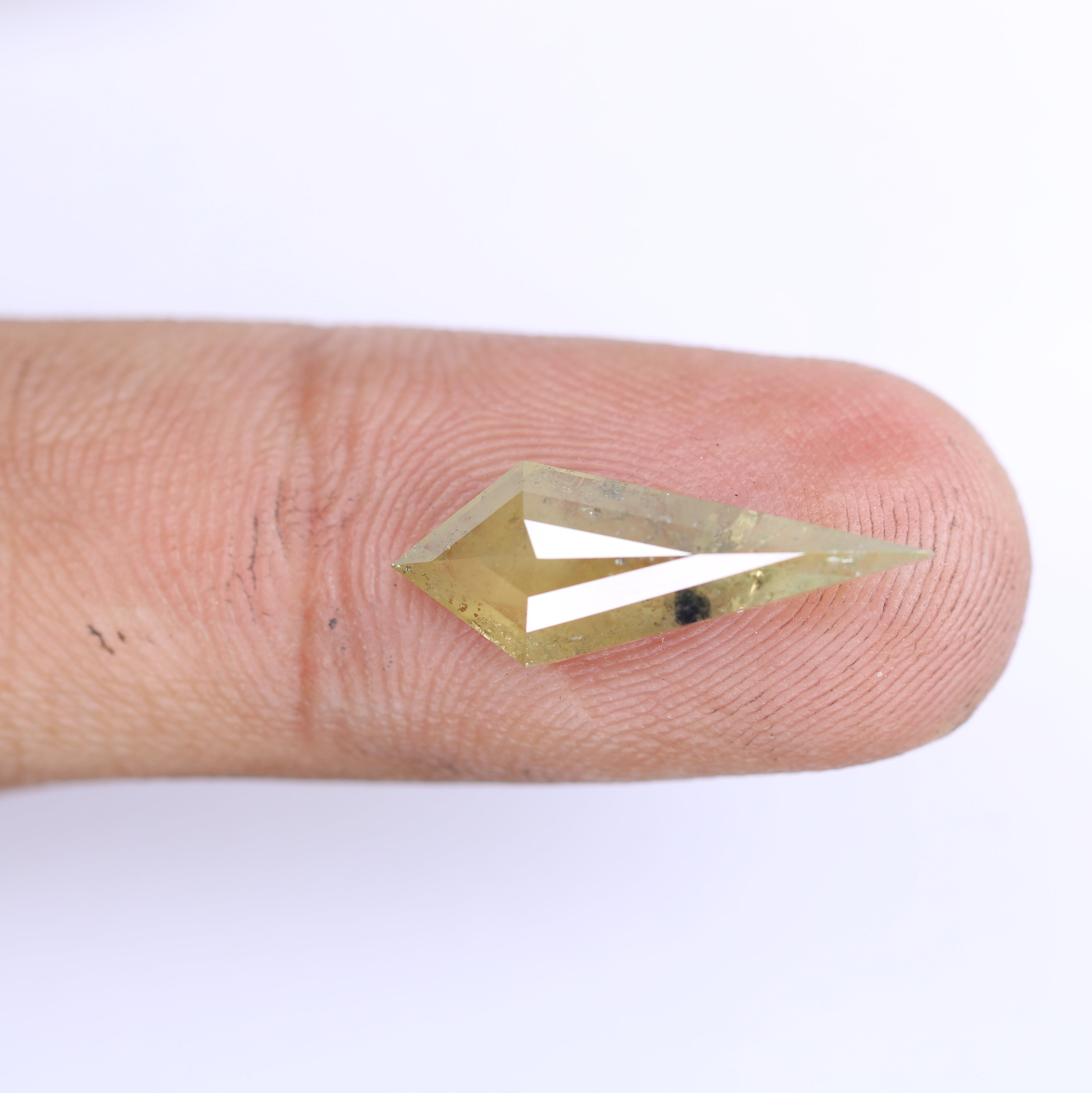 3.00 CT Natural Light Green Fancy Kite Shape Diamond For Engagement Ring