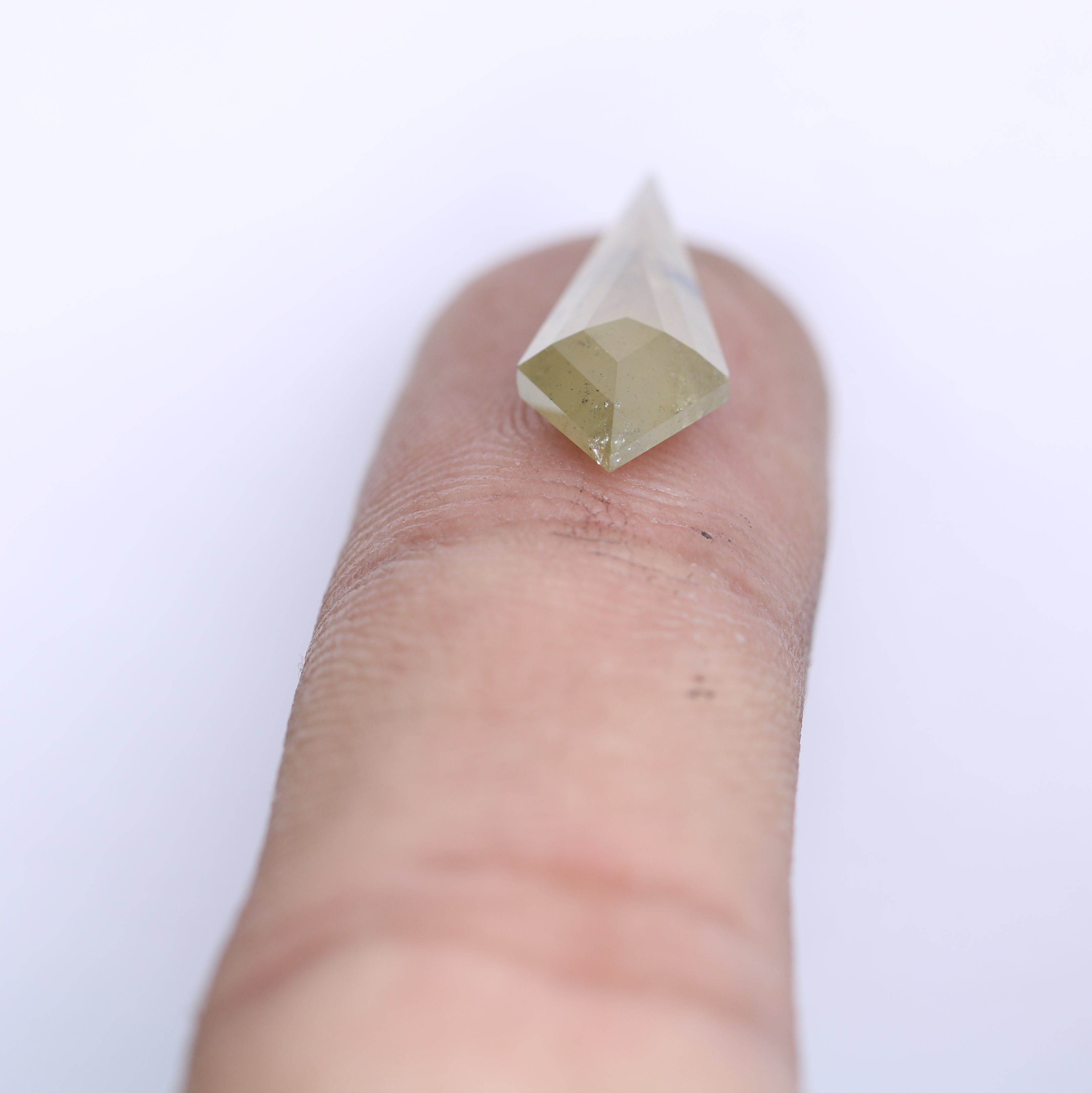 3.00 CT Natural Light Green Fancy Kite Shape Diamond For Engagement Ring