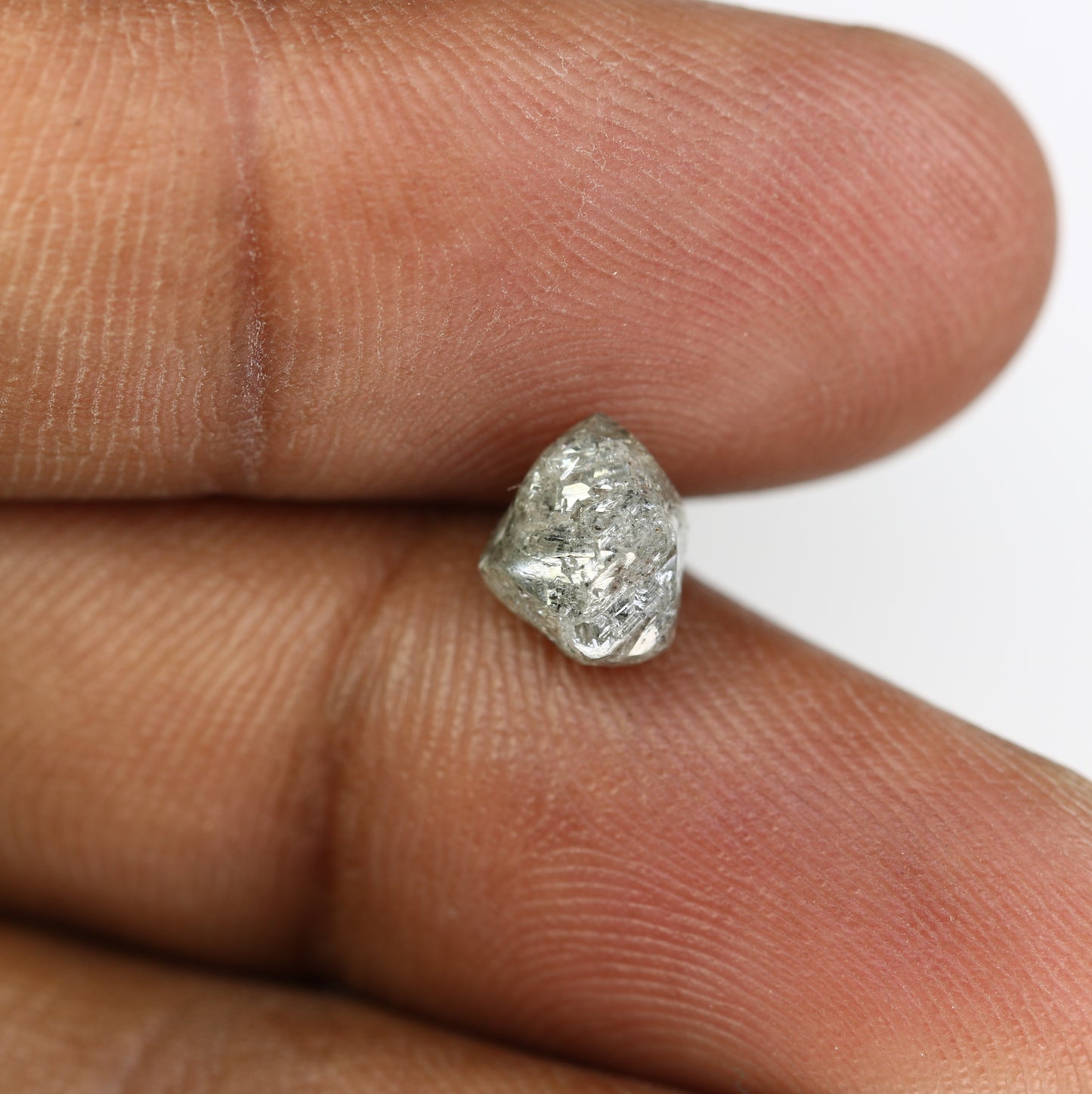 2.27 CT Irregular Cut Salt And Pepper Rough Raw Diamond For Engagement Ring