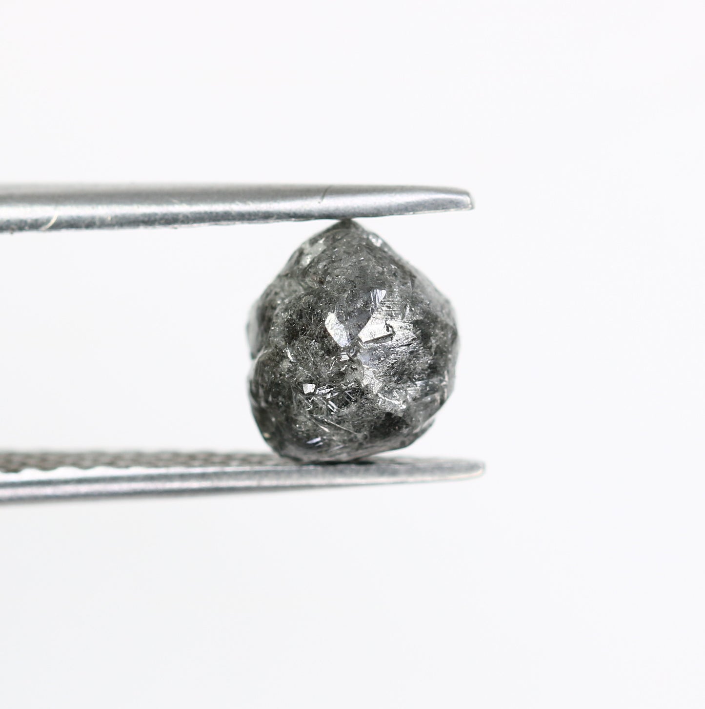 2.18 CT Salt And Pepper Irregular Cut Rough Raw Diamond For Engagement Ring