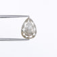 2.08 CT Natural Salt And Pepper Fancy Pear Shape Diamond For Wedding Ring