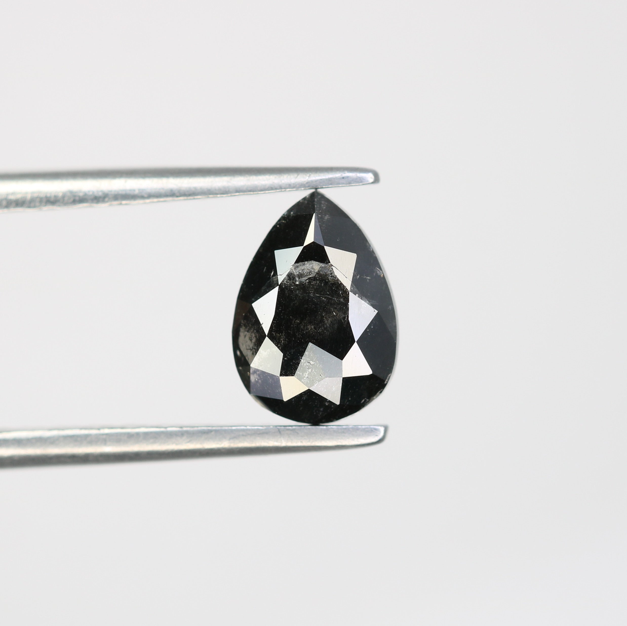 0.79 CT Pear Shape Salt And Pepper Loose Diamond For Engagement Ring