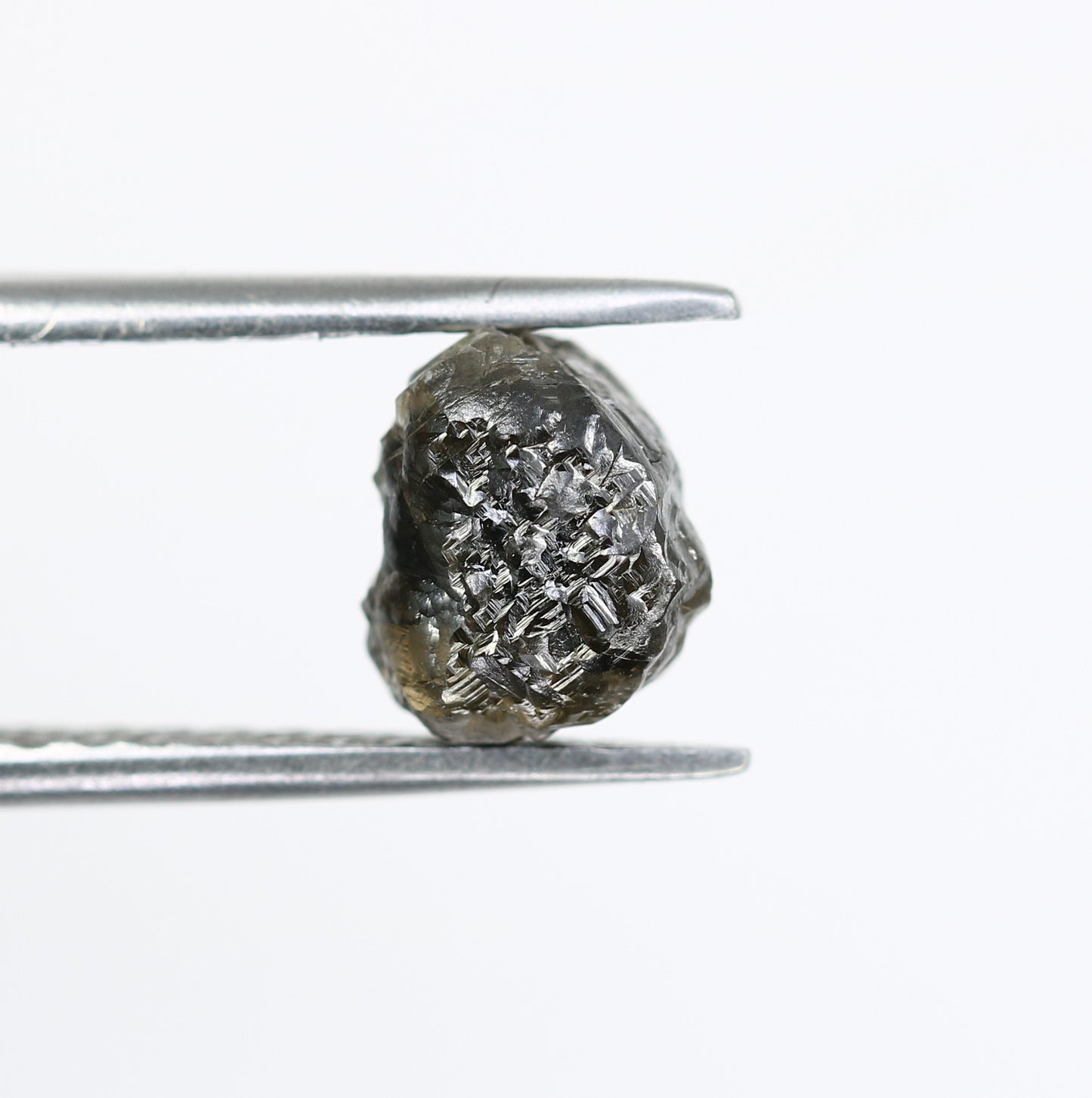 2.57 CT Rough Raw Irregular Cut Salt And Pepper Diamond For Engagement Ring