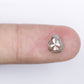 1.45 CT Pear Shape Natural Salt And Pepper Diamond For Wedding Anniversary Ring