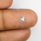 0.81 CT Emerald Cut Salt And Pepper Natural Diamond For Engagement Ring