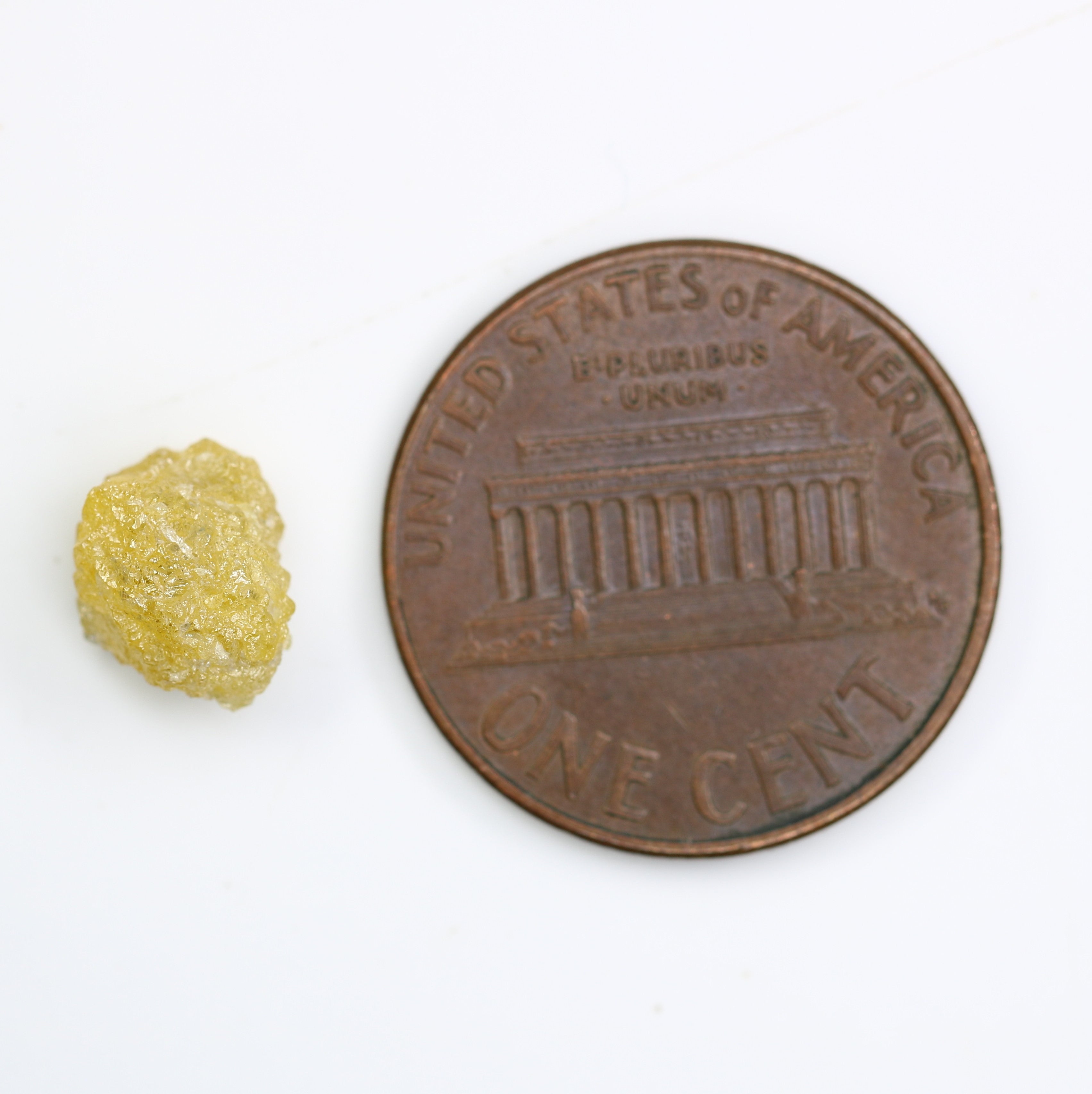 2.47 CT Yellow Rough Irregular Cut Raw Diamond For Engagement Ring