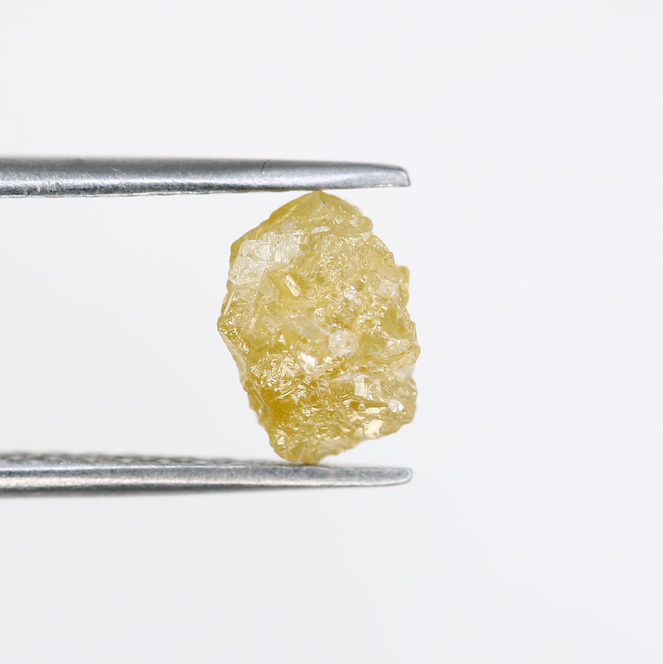 1.95 CT Raw Irregular Cut Rough Yellow  Diamond For Engagement Ring
