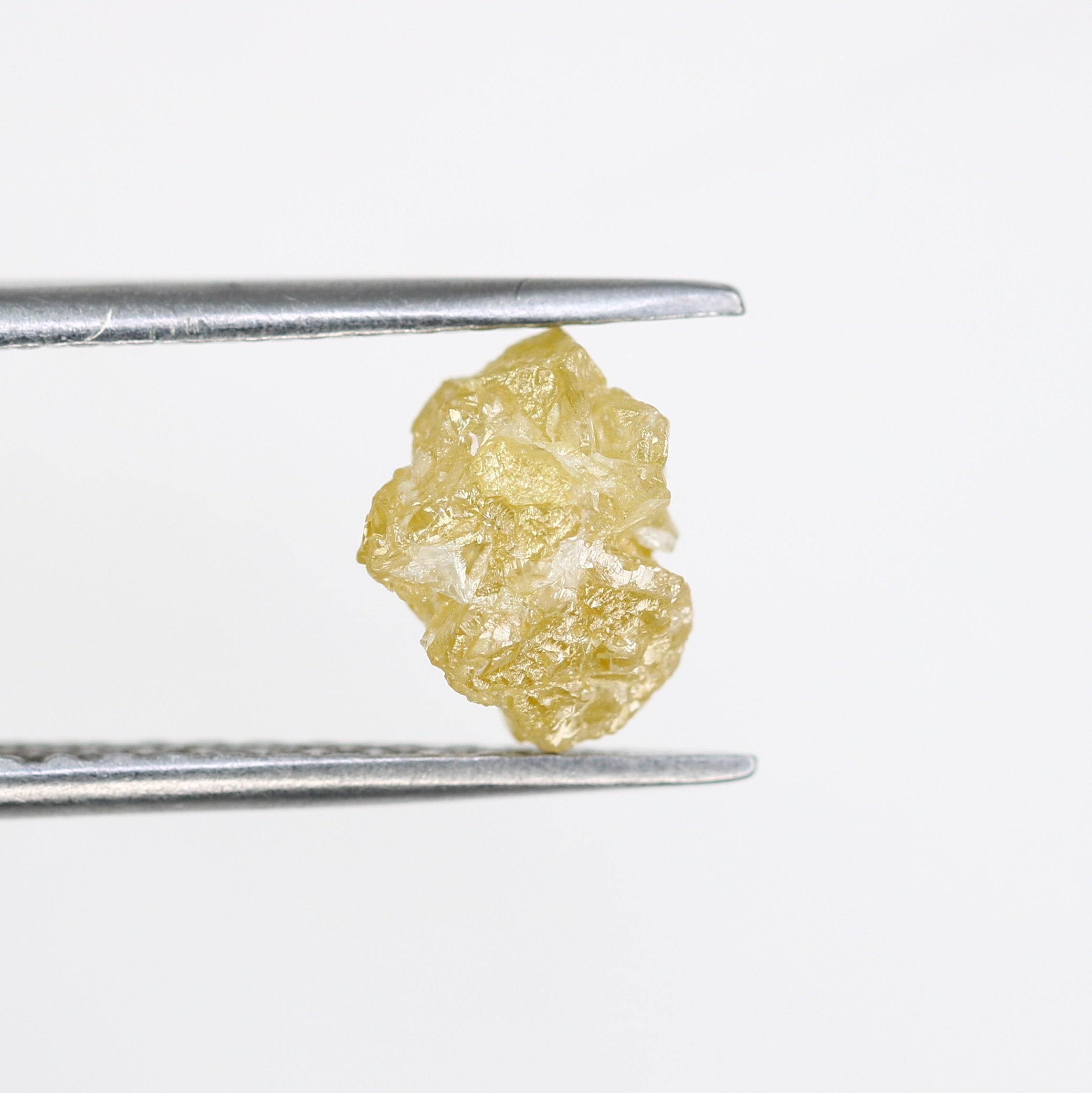 1.95 CT Raw Irregular Cut Rough Yellow  Diamond For Engagement Ring