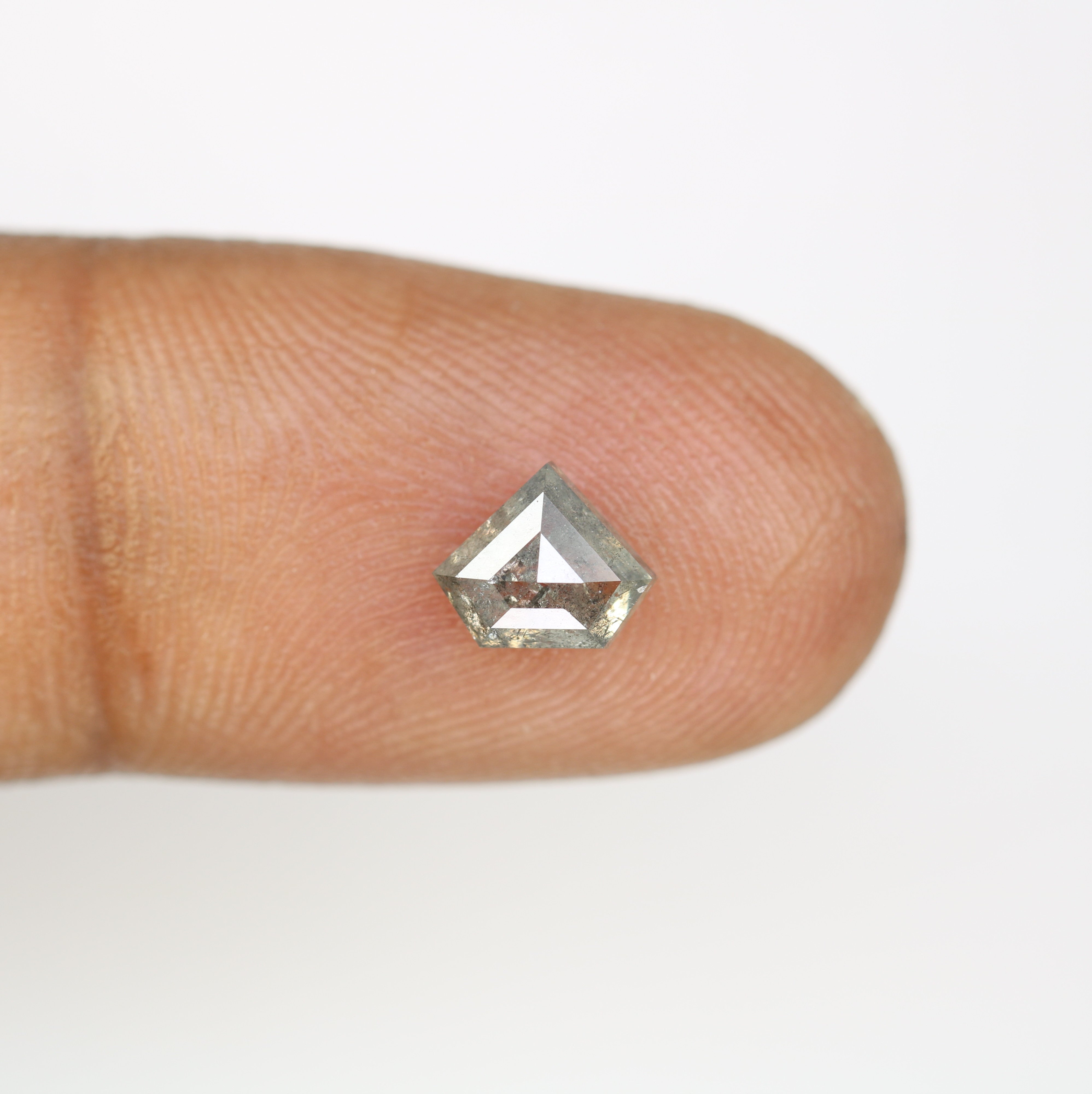 1.16 CT Diamond Shape Salt And Pepper Diamond For Engagement Ring