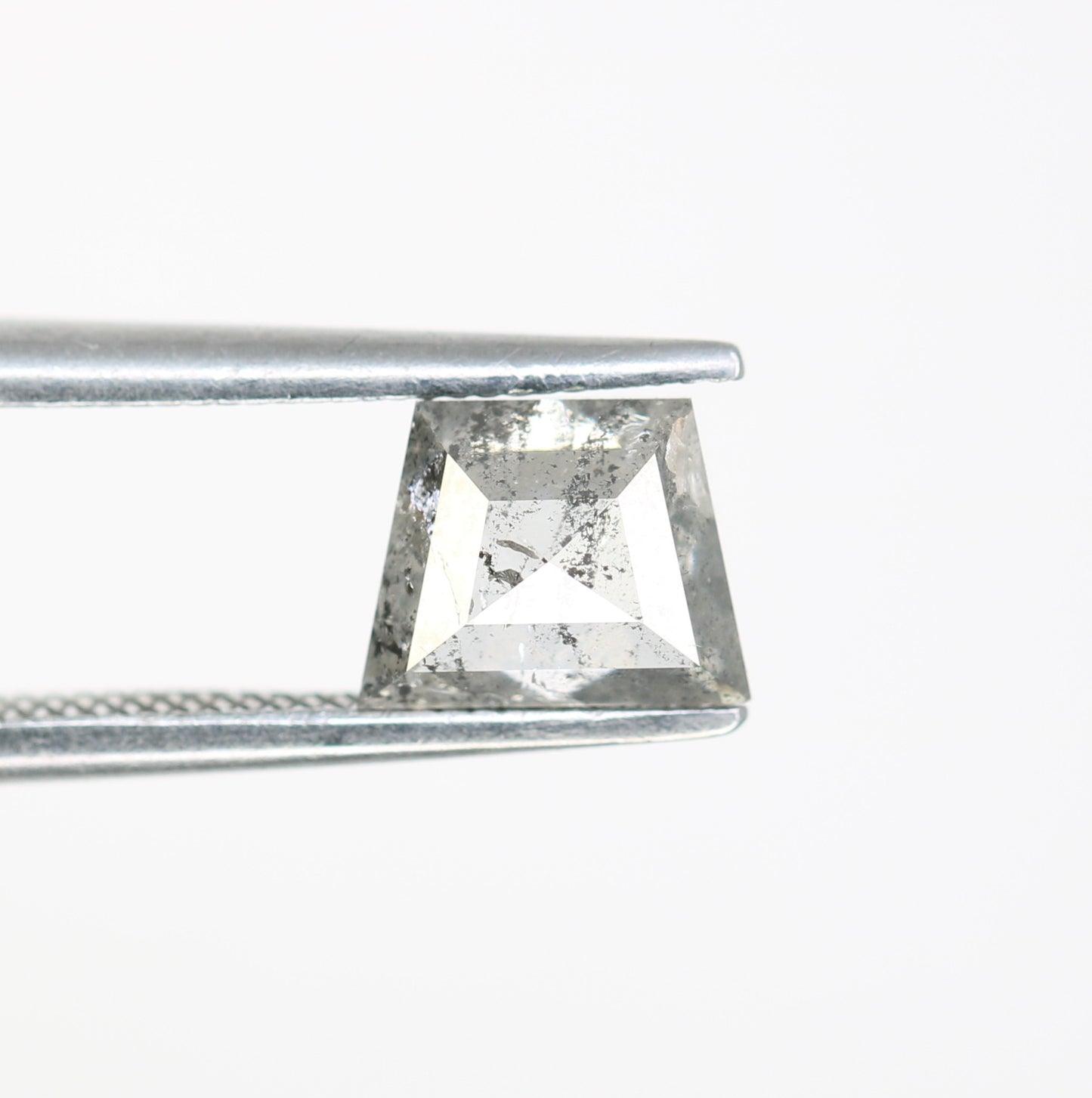 1.12 CT Salt And Pepper Geometric Shape Diamond For Engagement Ring