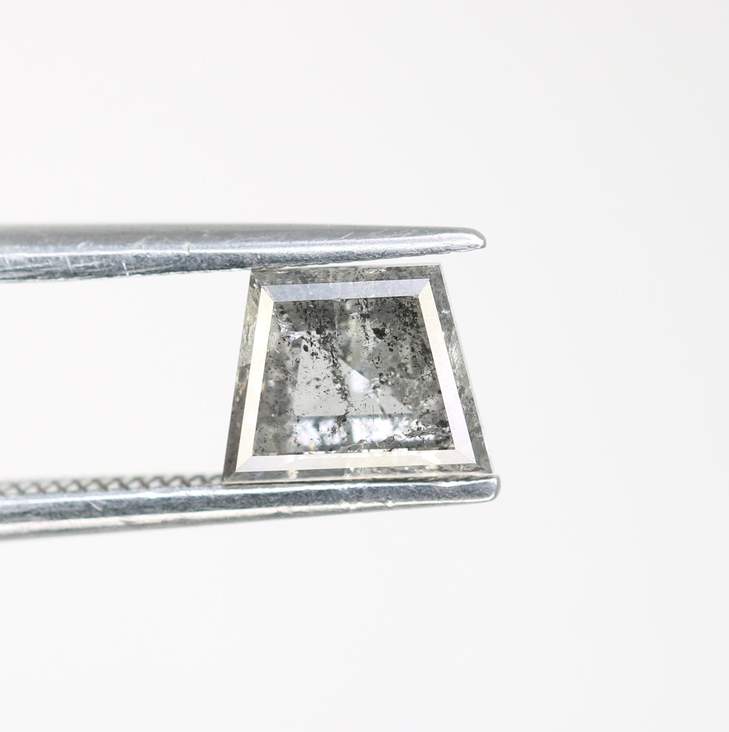 1.12 CT Salt And Pepper Geometric Shape Diamond For Engagement Ring