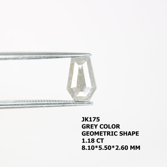 1.18 CT Grey Geometric Shape Diamond For Engagement Ring