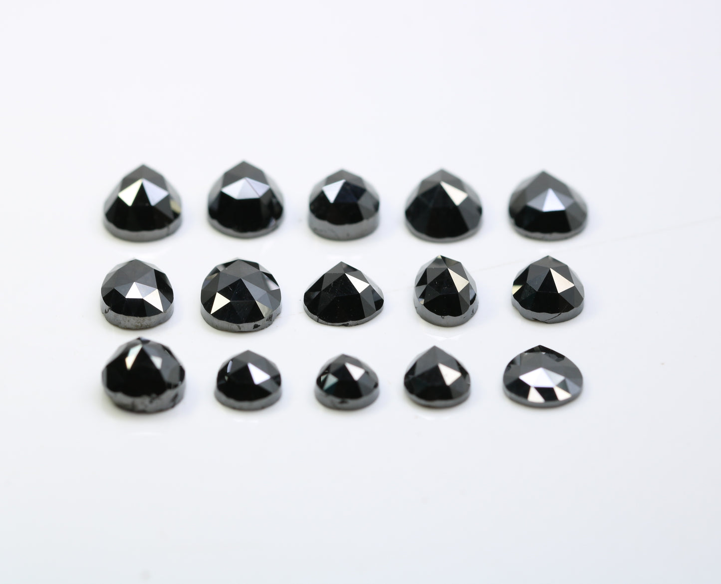 0.59 CT To 1.53 CT Black Pear Shape Natural Loose Diamond For Engagement Ring