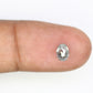 0.72 CT Salt And Pepper 6.00 MM Oval Shape Natural Diamond For Promise Ring