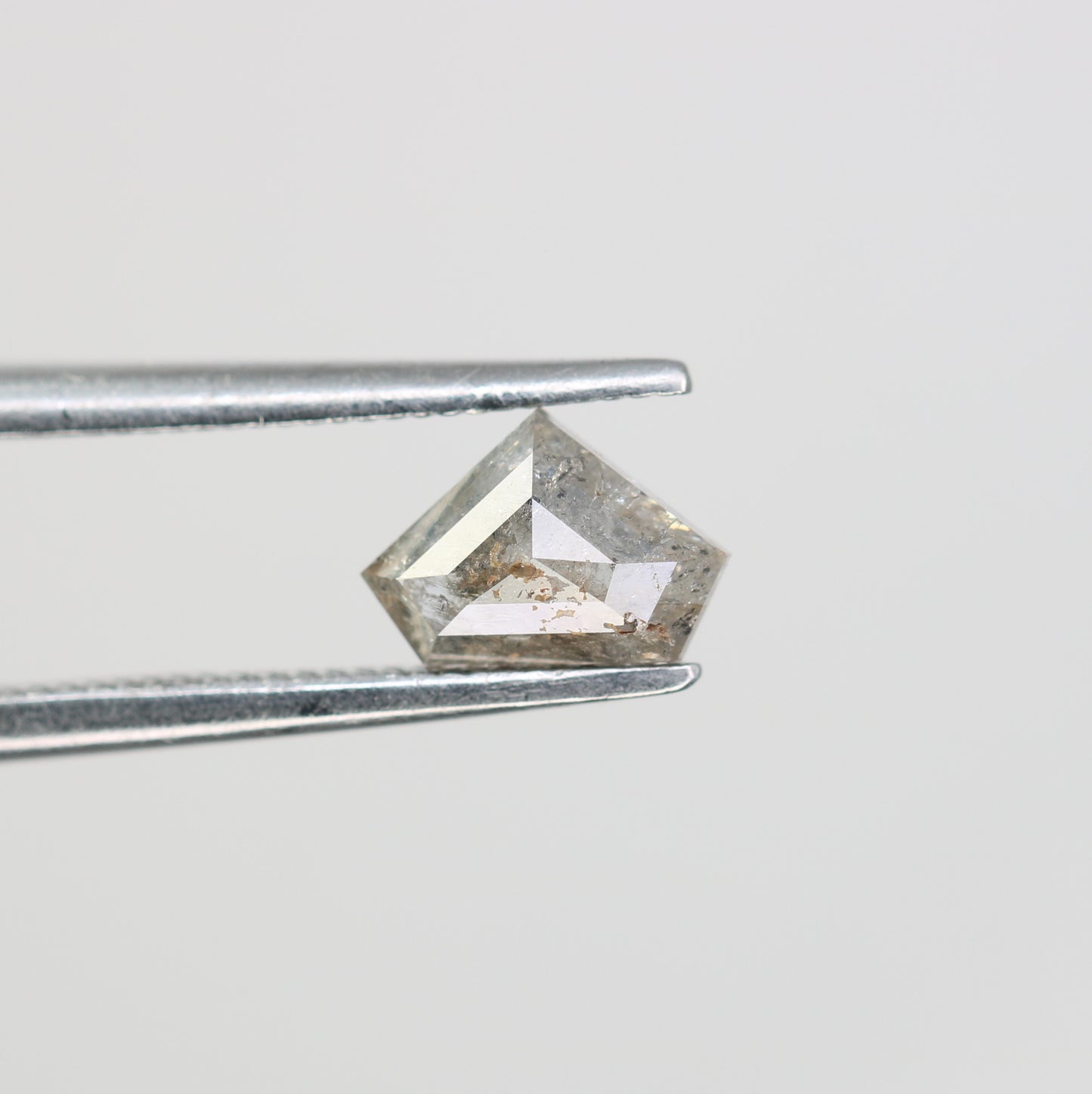 0.58 CT Diamond Cut Salt And Pepper Diamond For Engagement Ring