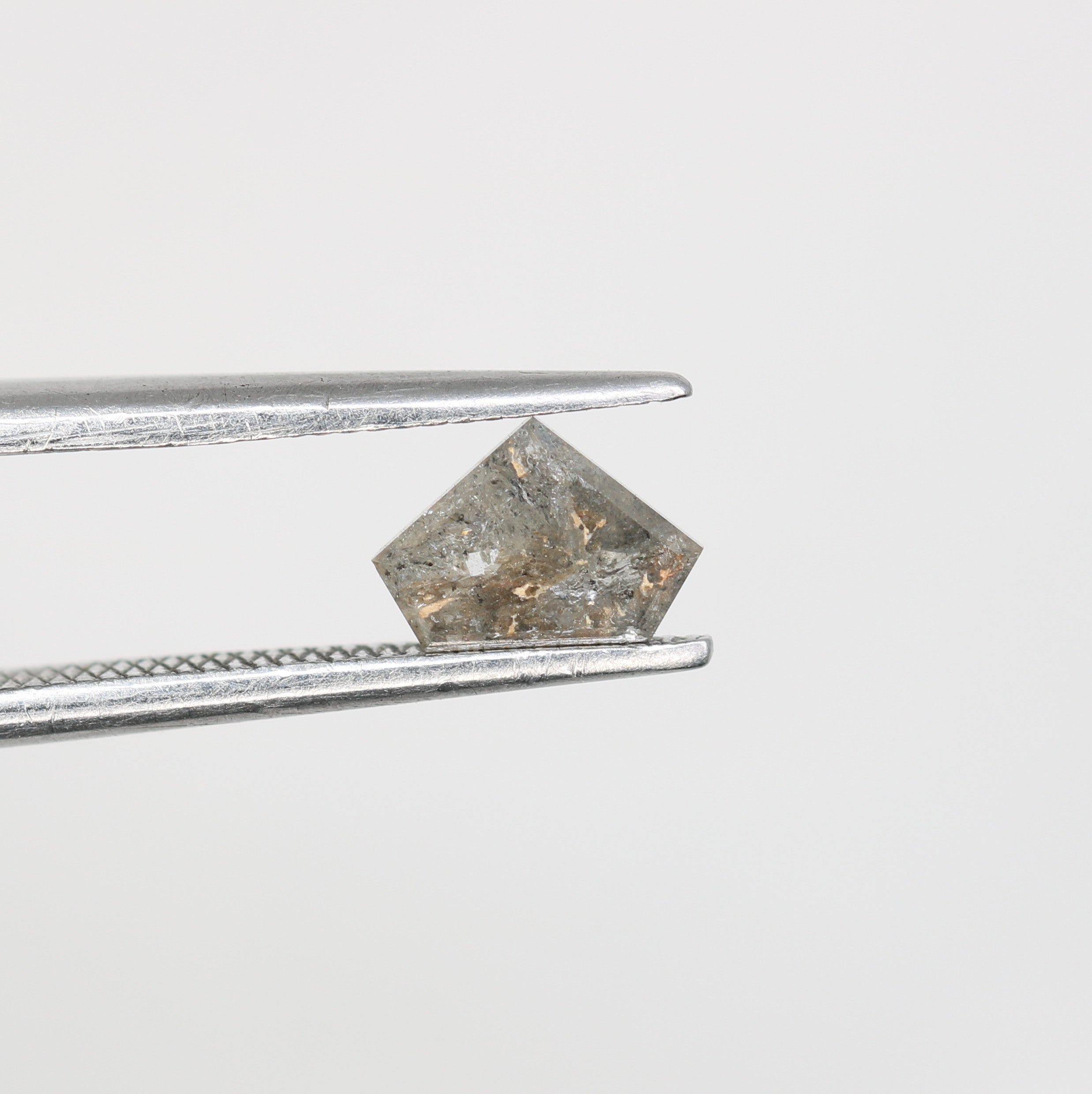 0.58 CT Diamond Cut Salt And Pepper Diamond For Engagement Ring