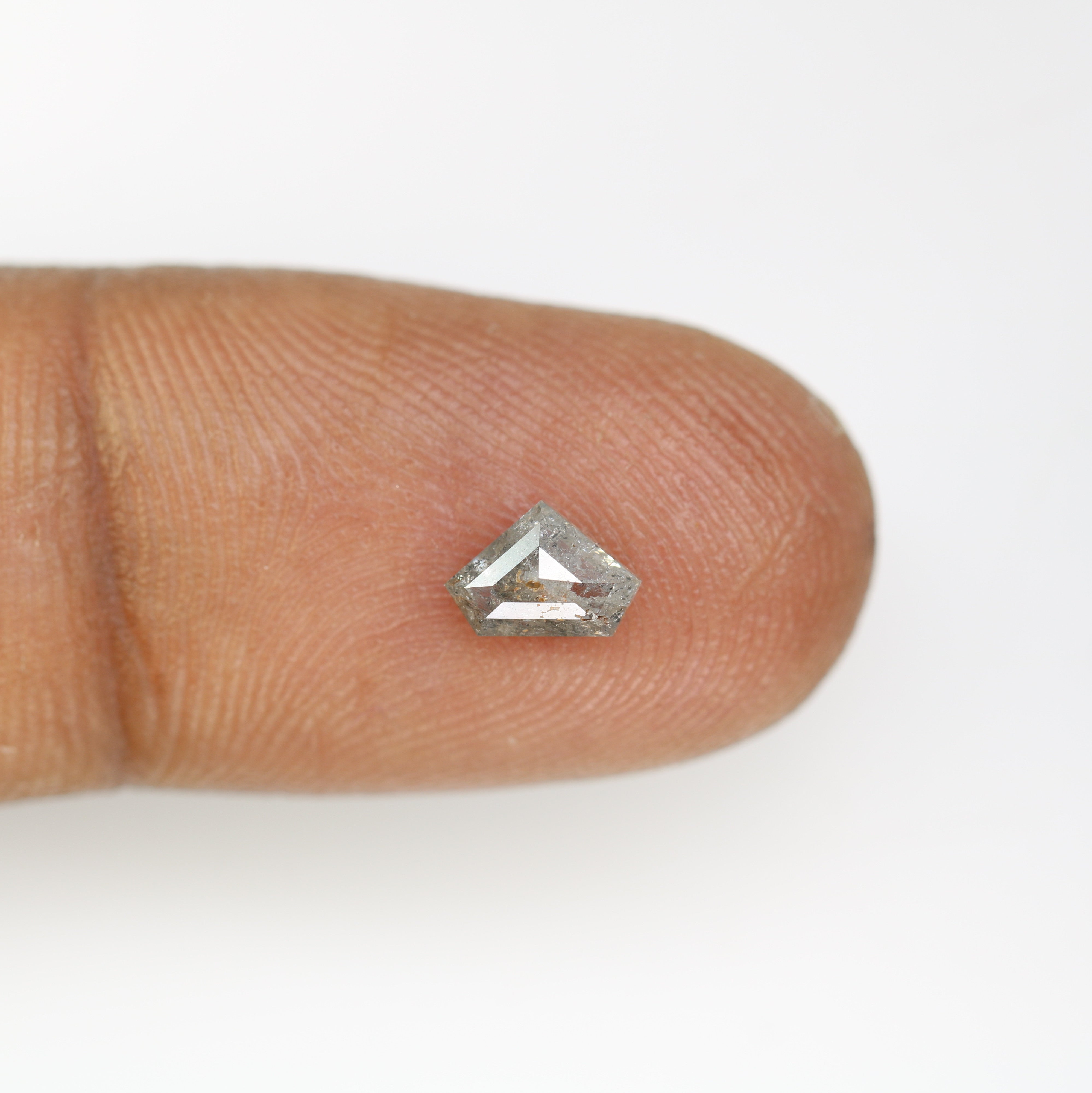 0.58 CT Diamond Cut Salt And Pepper Diamond For Engagement Ring