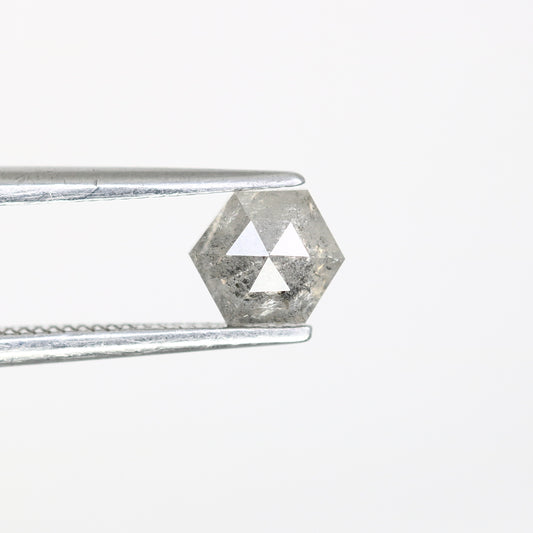 0.73 Carat Hexagon Cut Loose Salt And Pepper Diamond For Engagement Ring