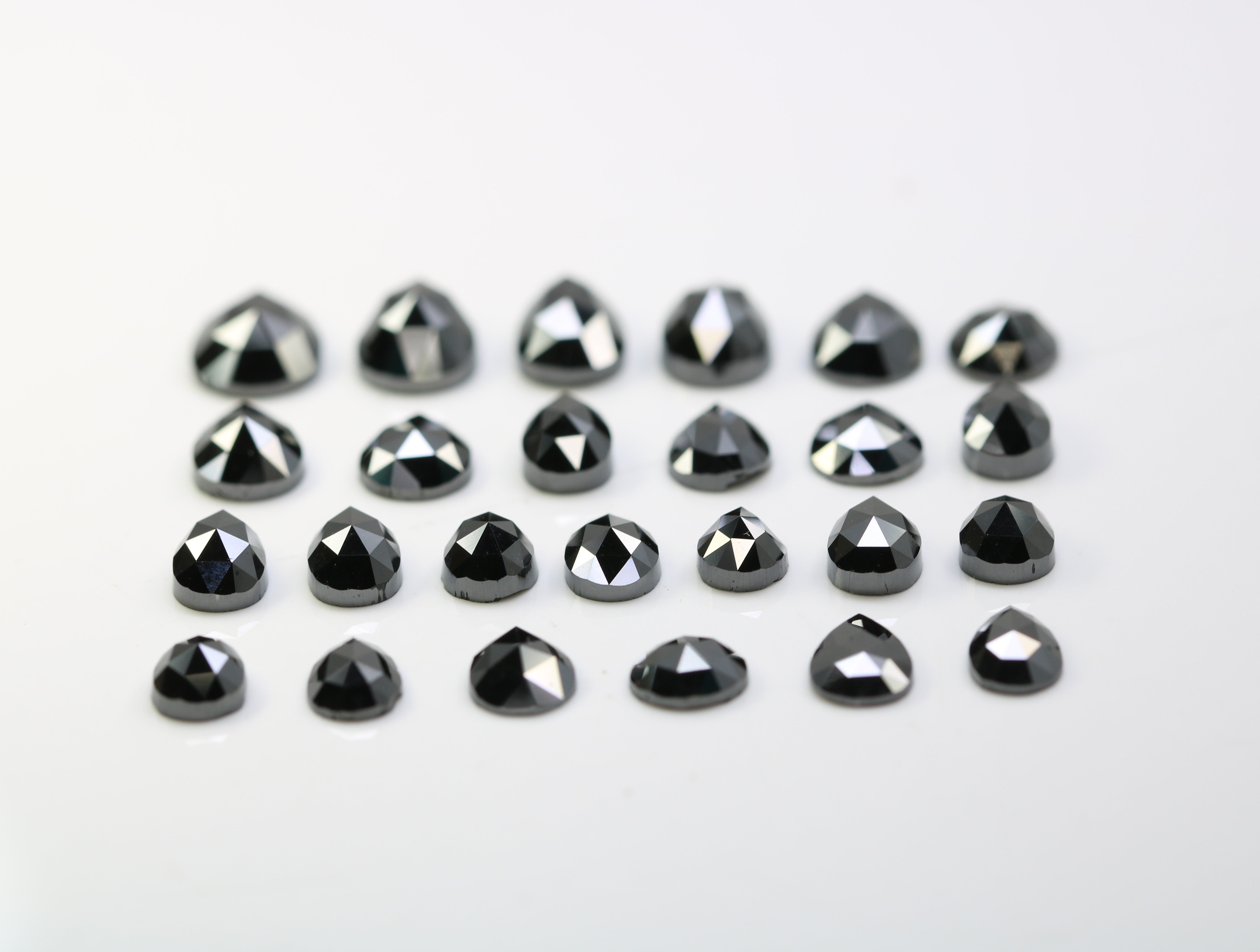 0.30 CT To 1.16 CT Pear Cut Black Diamond For Engagement Ring