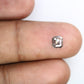 0.59 CT Emerald Shape Salt And Pepper 5.30 MM Diamond For Engagement Ring