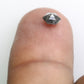 0.50 CT Hexagon Shape 5.00 MM Salt And Pepper Natural Diamond For Engagement Ring