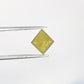 1.65 Carat Loose Kite Shape Natural Yellow Rustic Diamond For Engagement Ring