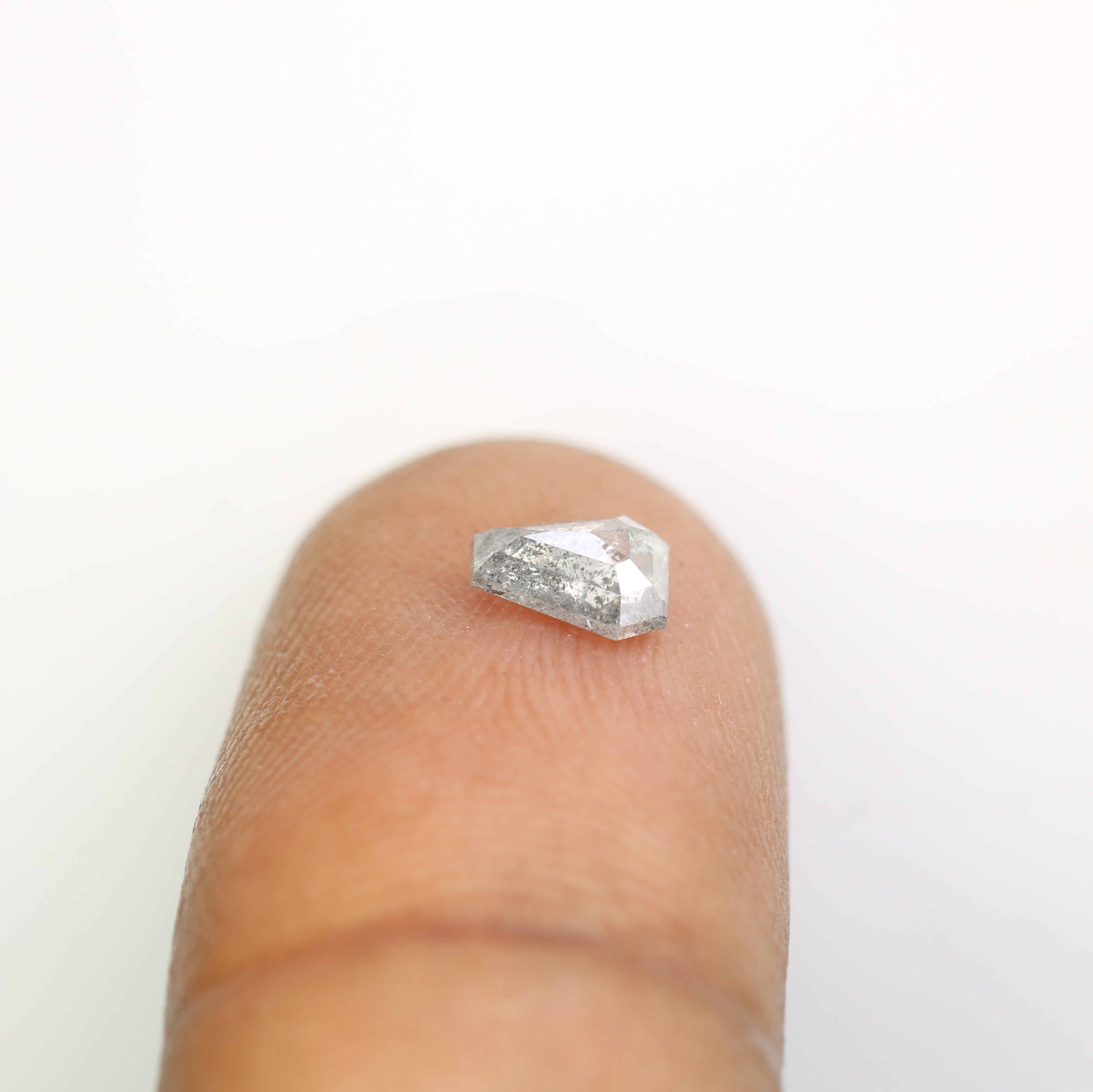 0.53 CT Geometric Shape Salt And Pepper Loose Diamond For Engagement Ring