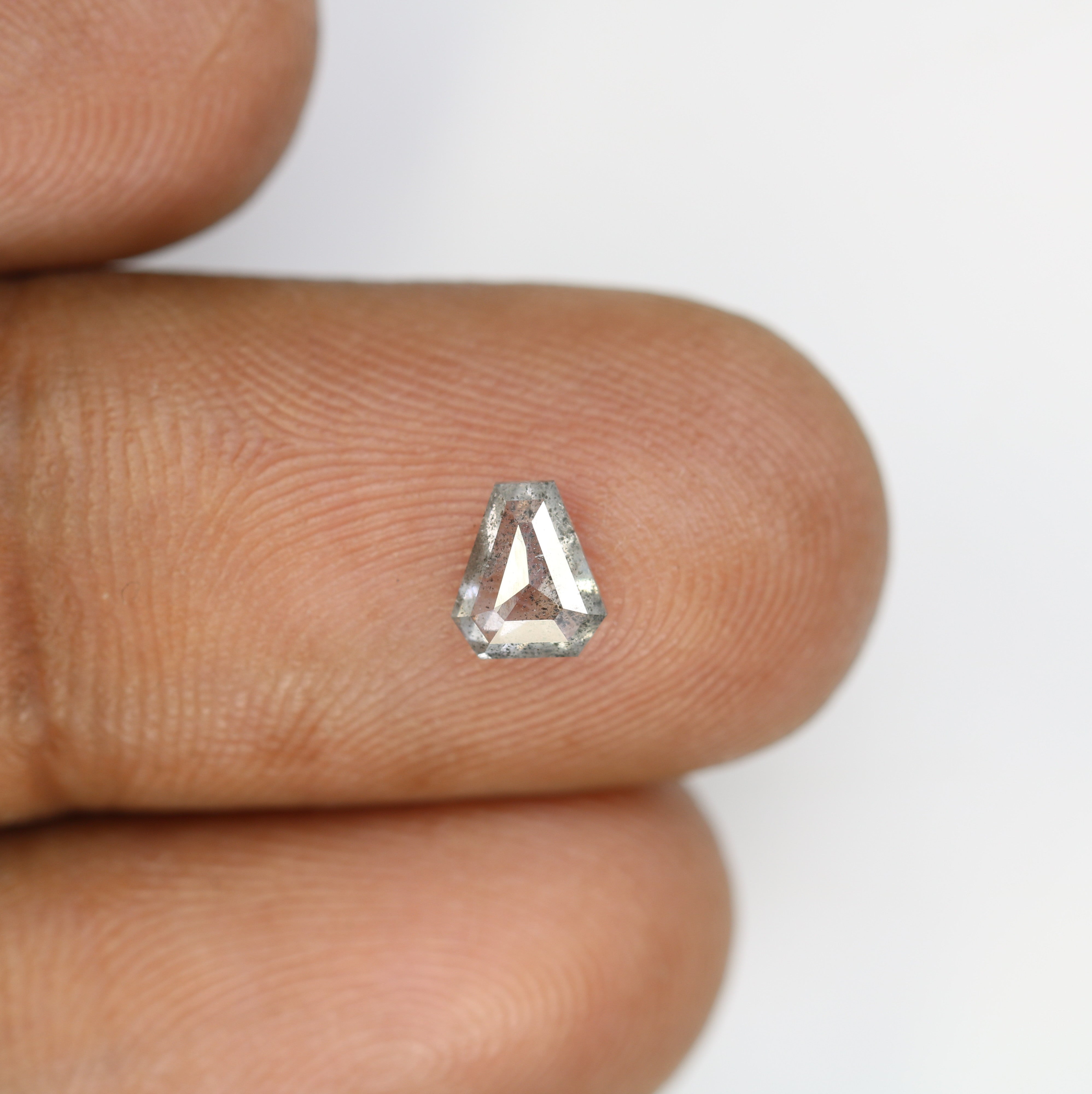 0.53 CT Geometric Shape Salt And Pepper Loose Diamond For Engagement Ring