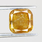 2.93 Carat Natural Loose Cushion Shape Yellow Rustic Diamond For Wedding Ring