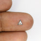 0.31 CT Natural Triangle Shape Salt And Pepper Diamond For Engagement Ring