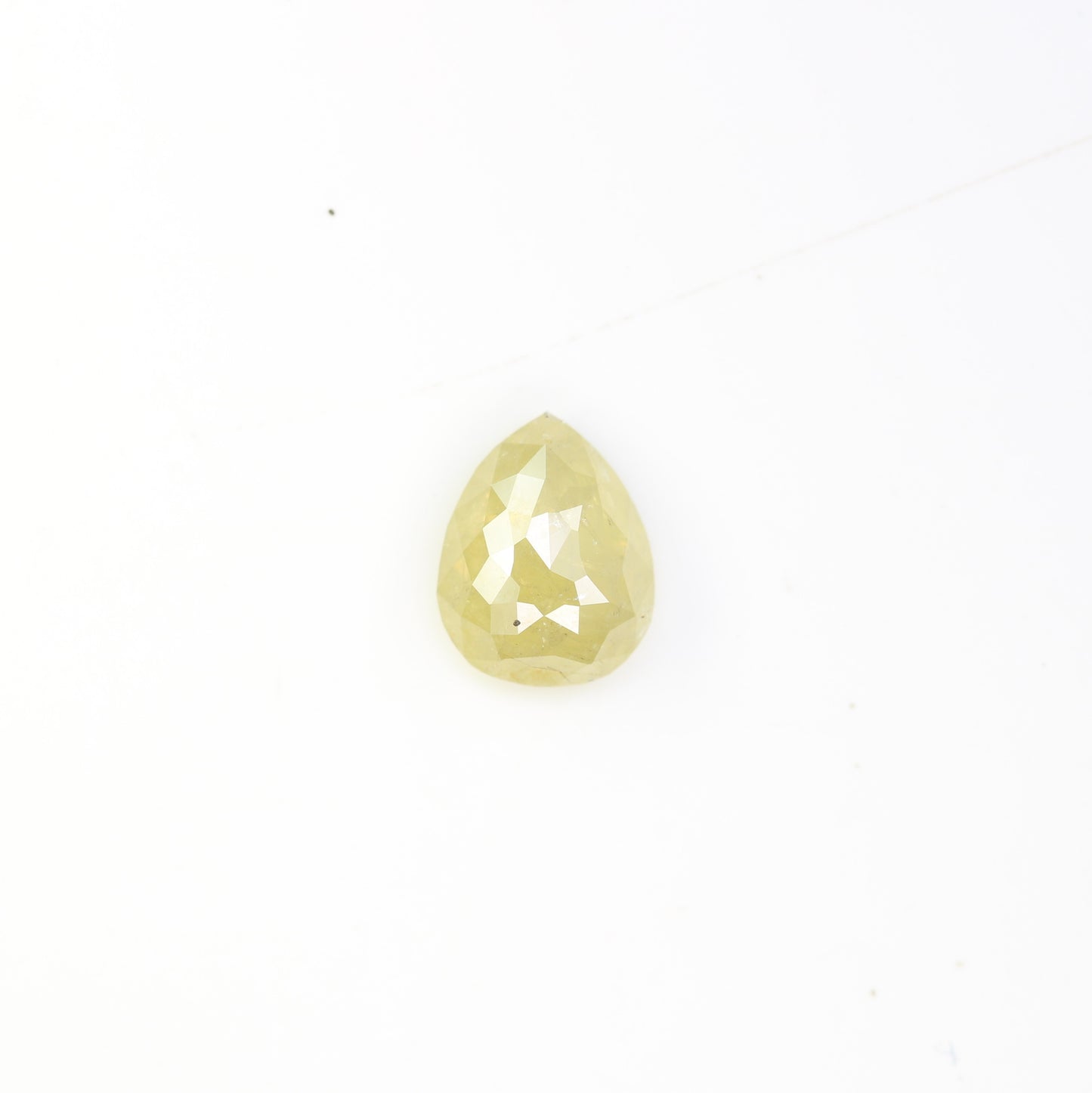 1.92 Carat Pear Shape Loose Natural Light Green Rustic Diamond
