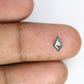 0.48 CT 7.80 MM Kite Cut Salt And Pepper Natural Diamond For Engagement Ring